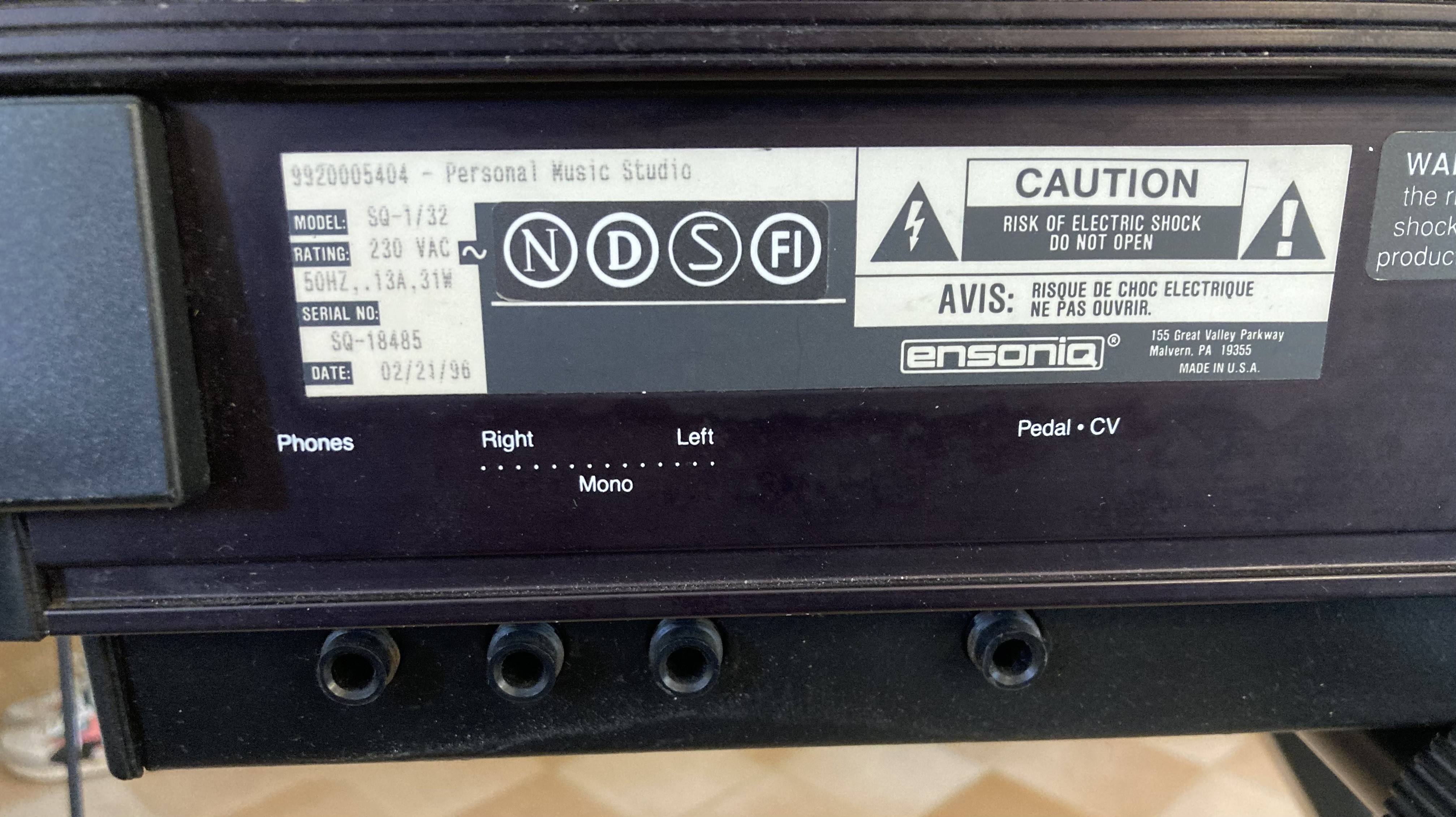 Ensoniq SQ1 Plus (20202)