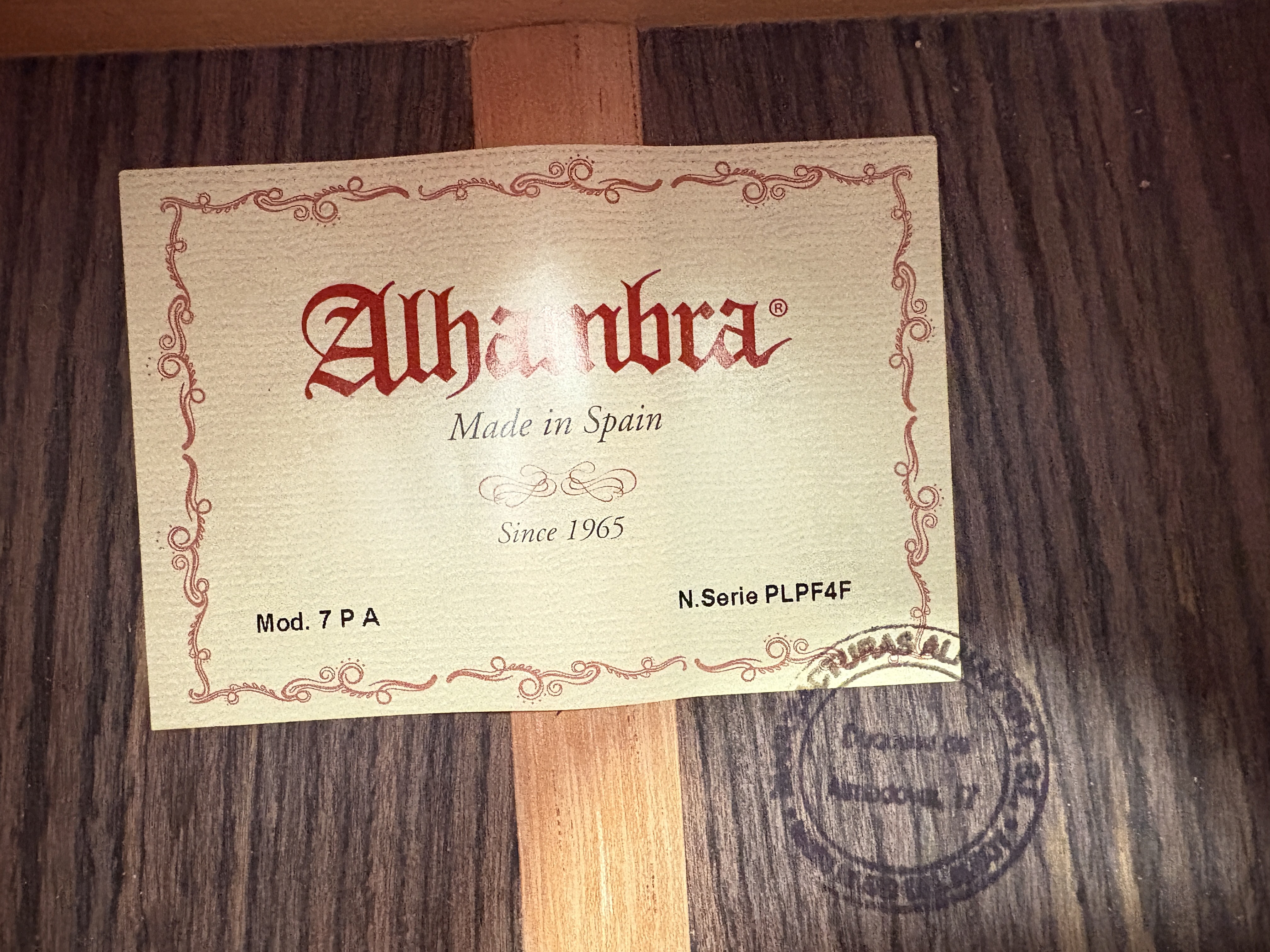 Alhambra Guitars 7 P A (78444)