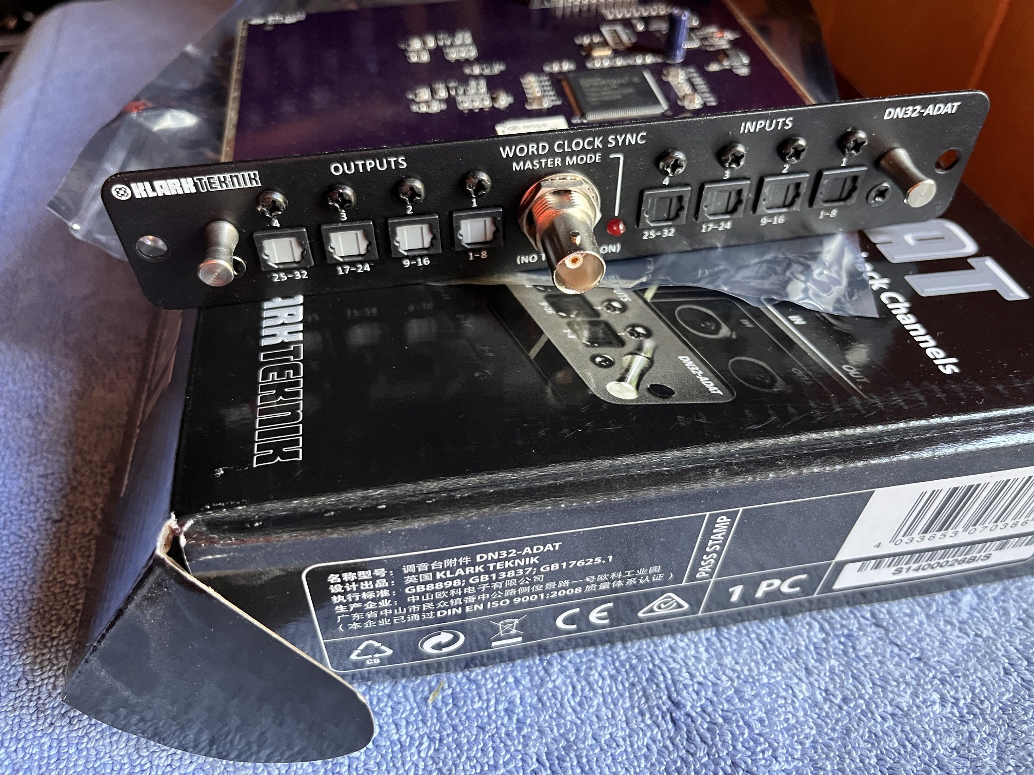 Carte 32 ADAT pour X32 ou Midas