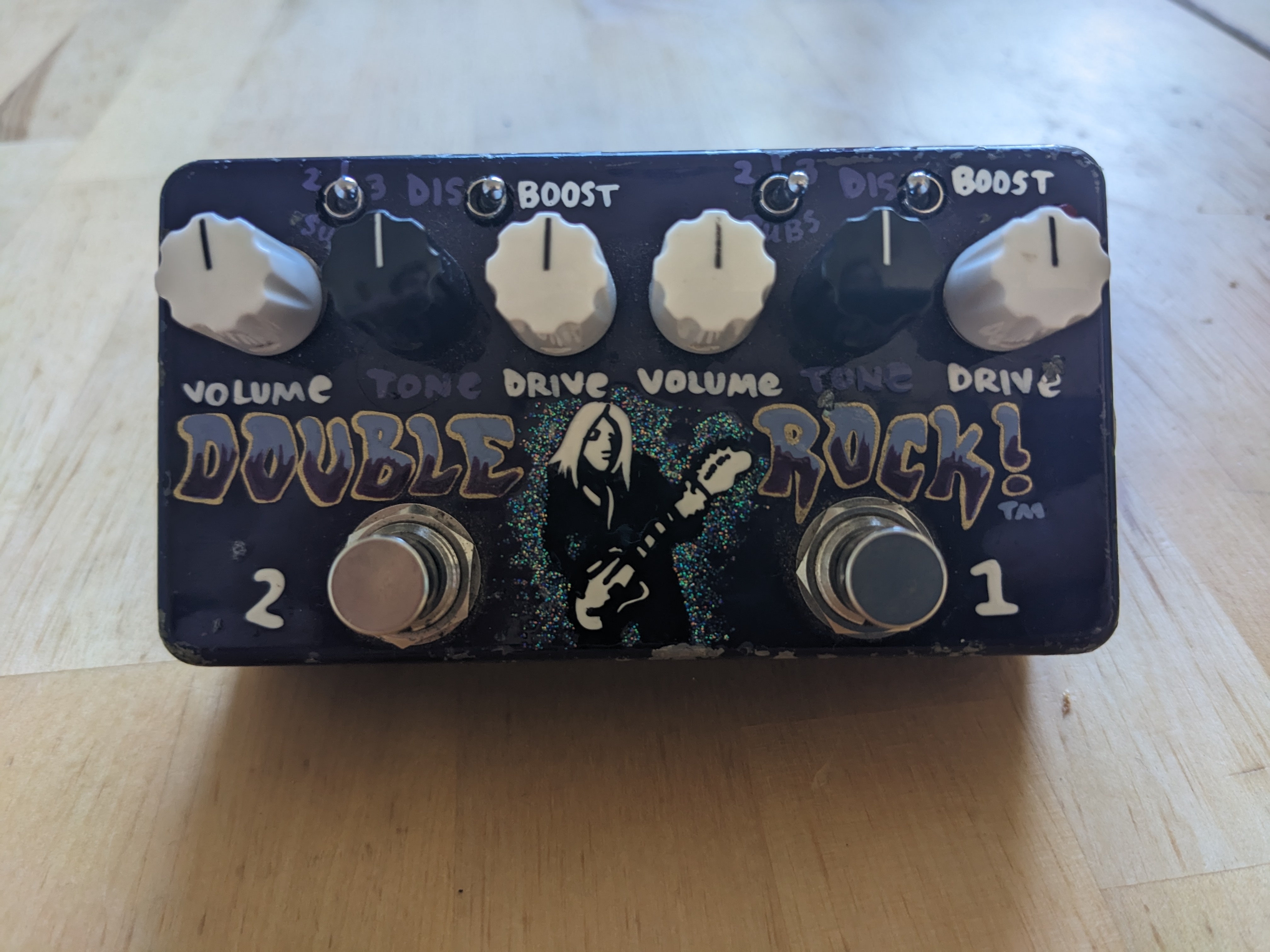 Zvex double rock hand painted 