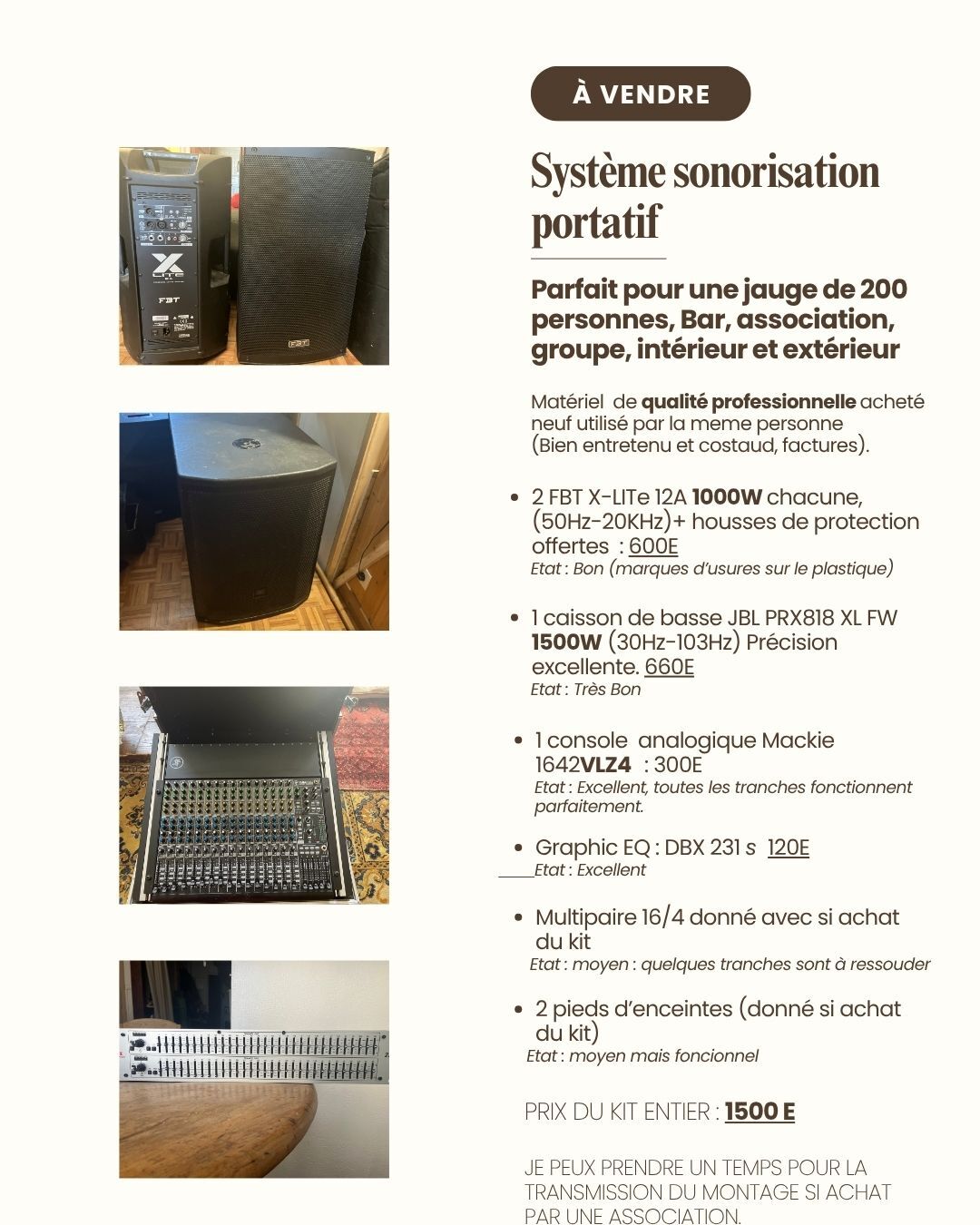 VENTE SONO
