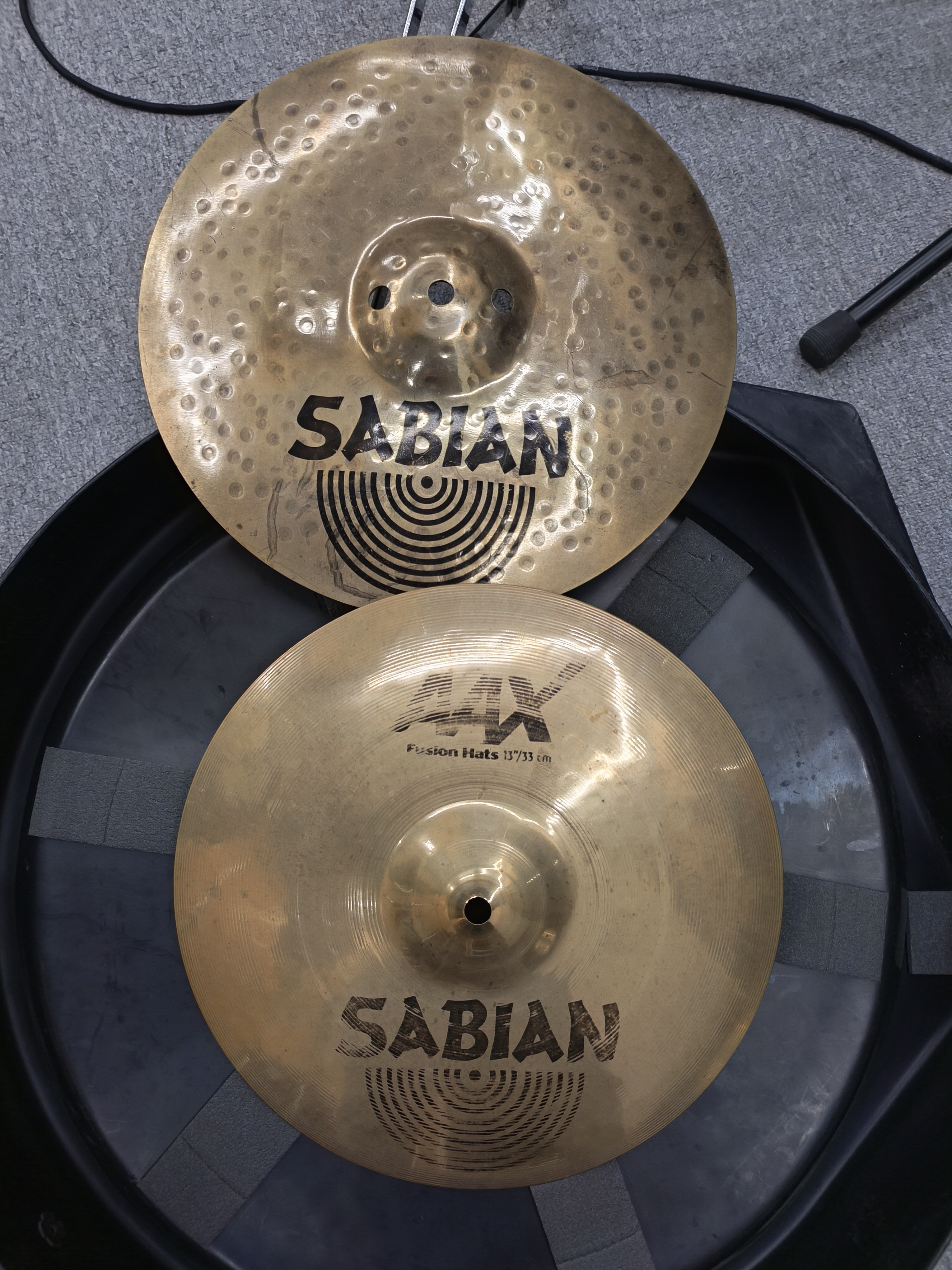SABIAN Hit Hat AAX Fusion Hats 13" années 90' - 2000 (RARE)