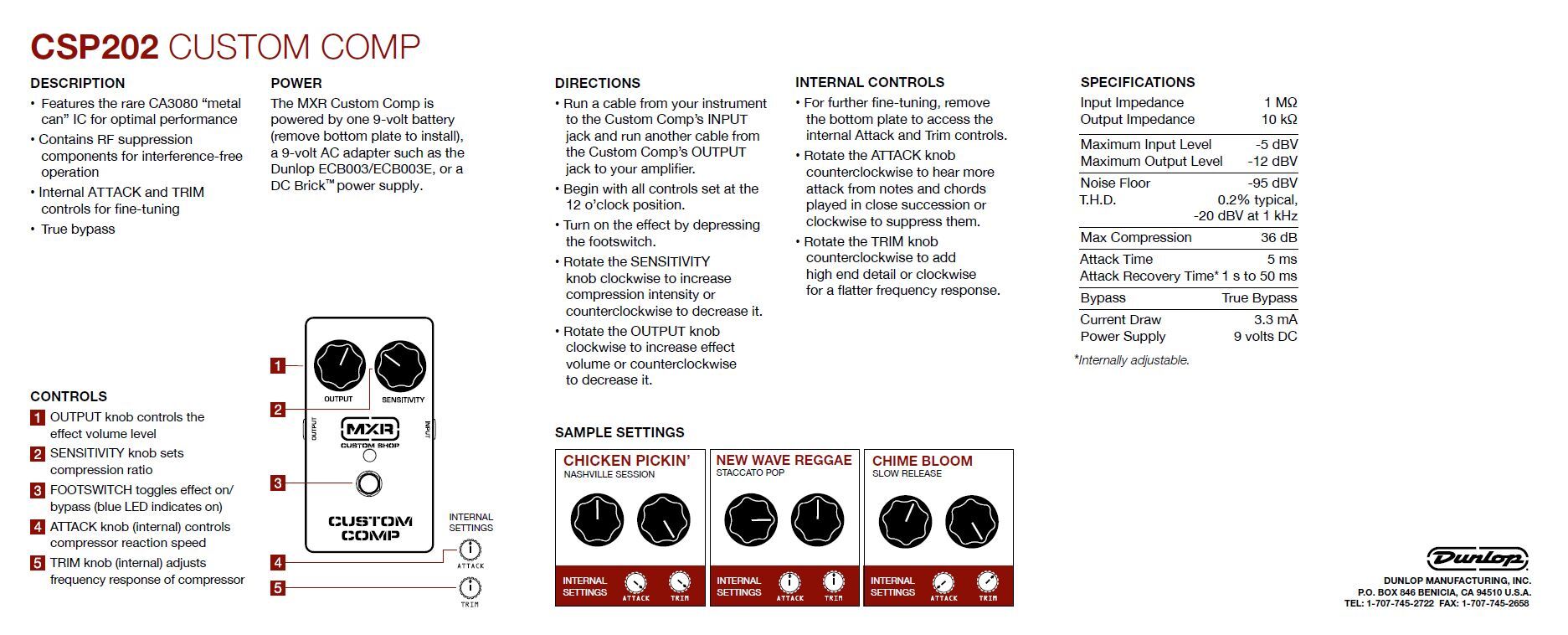 MXR CSP202 Custom Comp (91429)