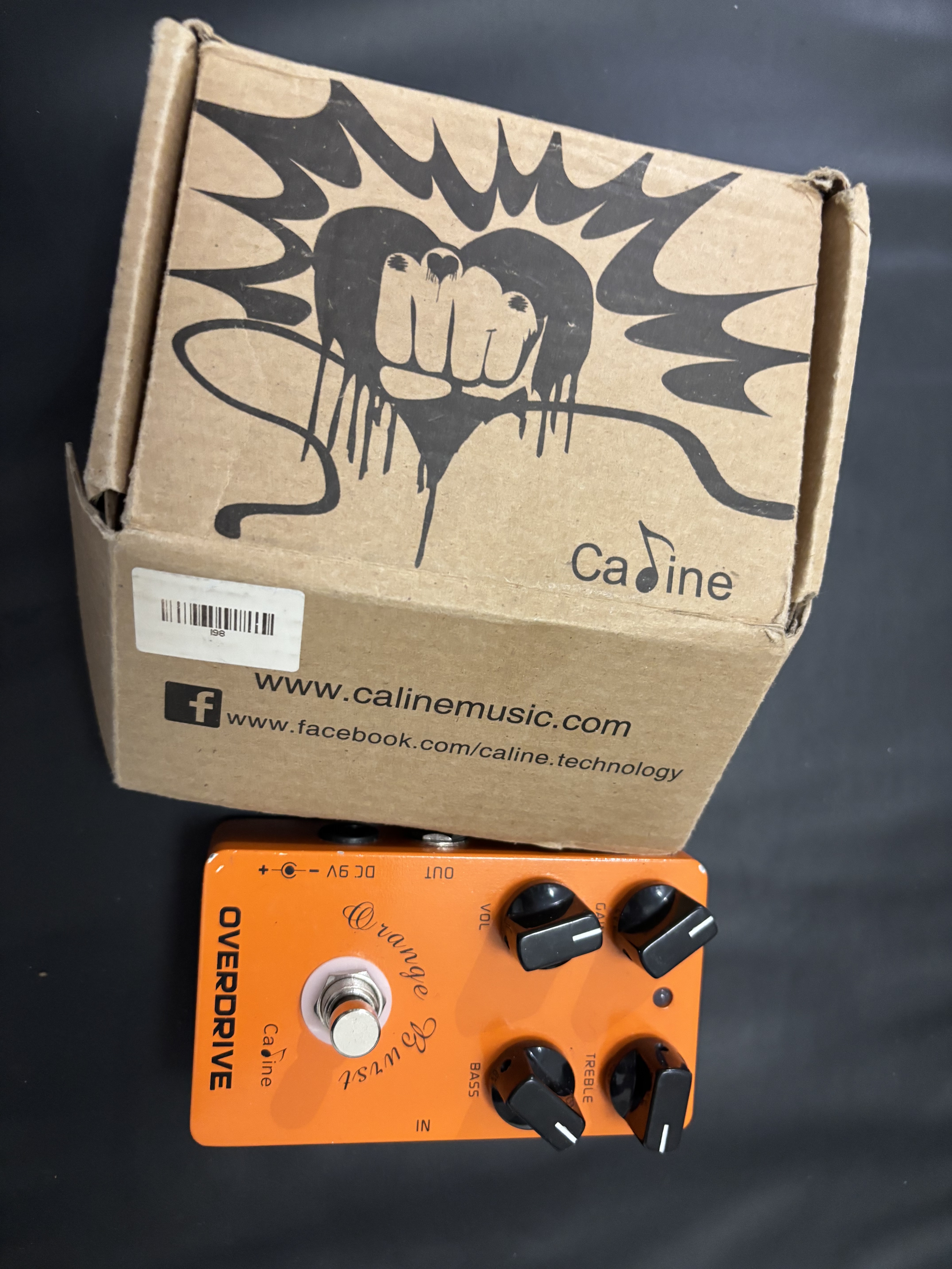 Vends pedale boost & overdrive Caline Orange Burst