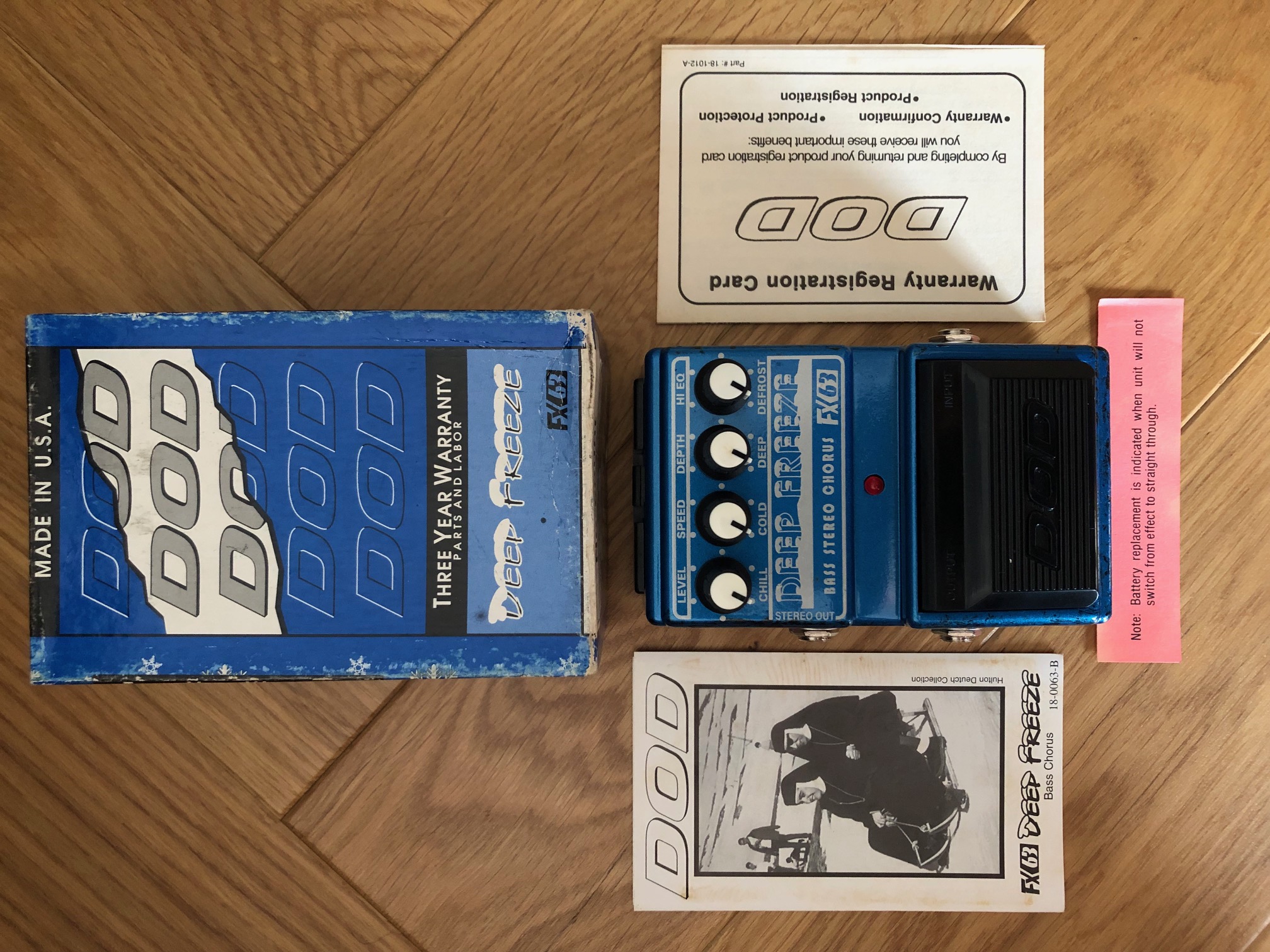 DOD FX63 Deep Freeze Bass Stereo Chorus 