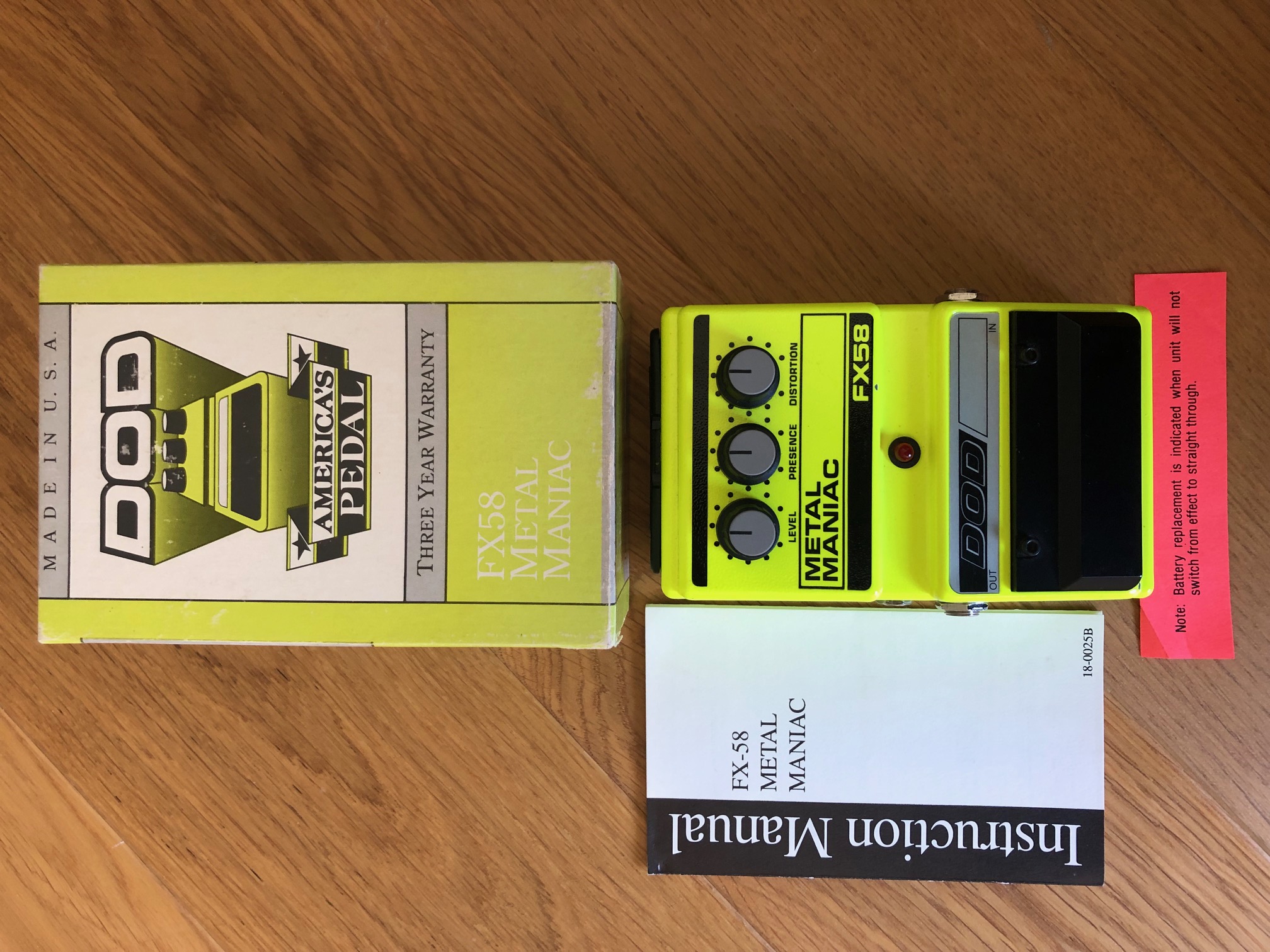 DOD FX58 Metal Maniac Distortion 