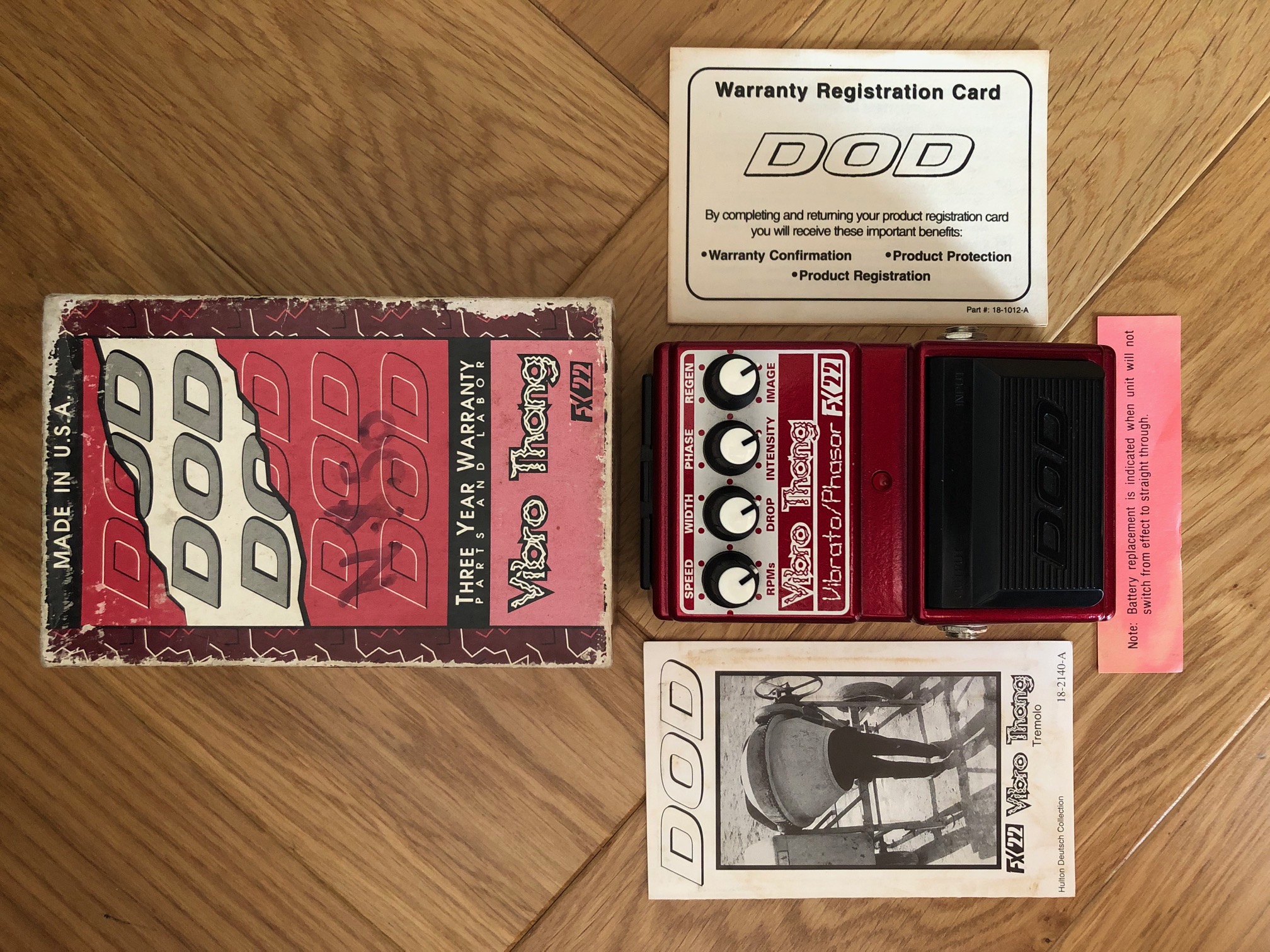 DOD FX22 Vibro Thang Vibrato / Phasor V1 