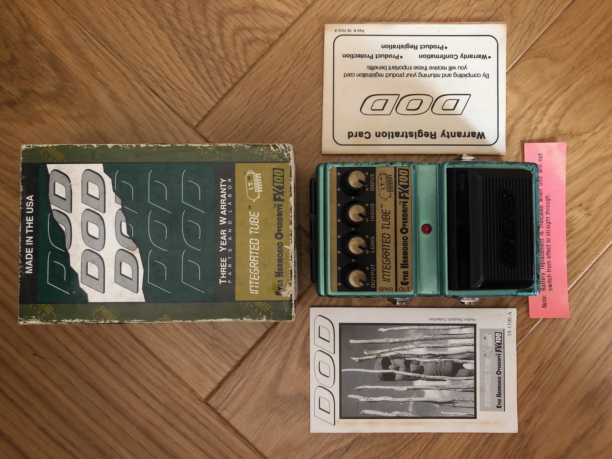 DOD FX100 Integrated Tube Even Harmonic Overdrive 