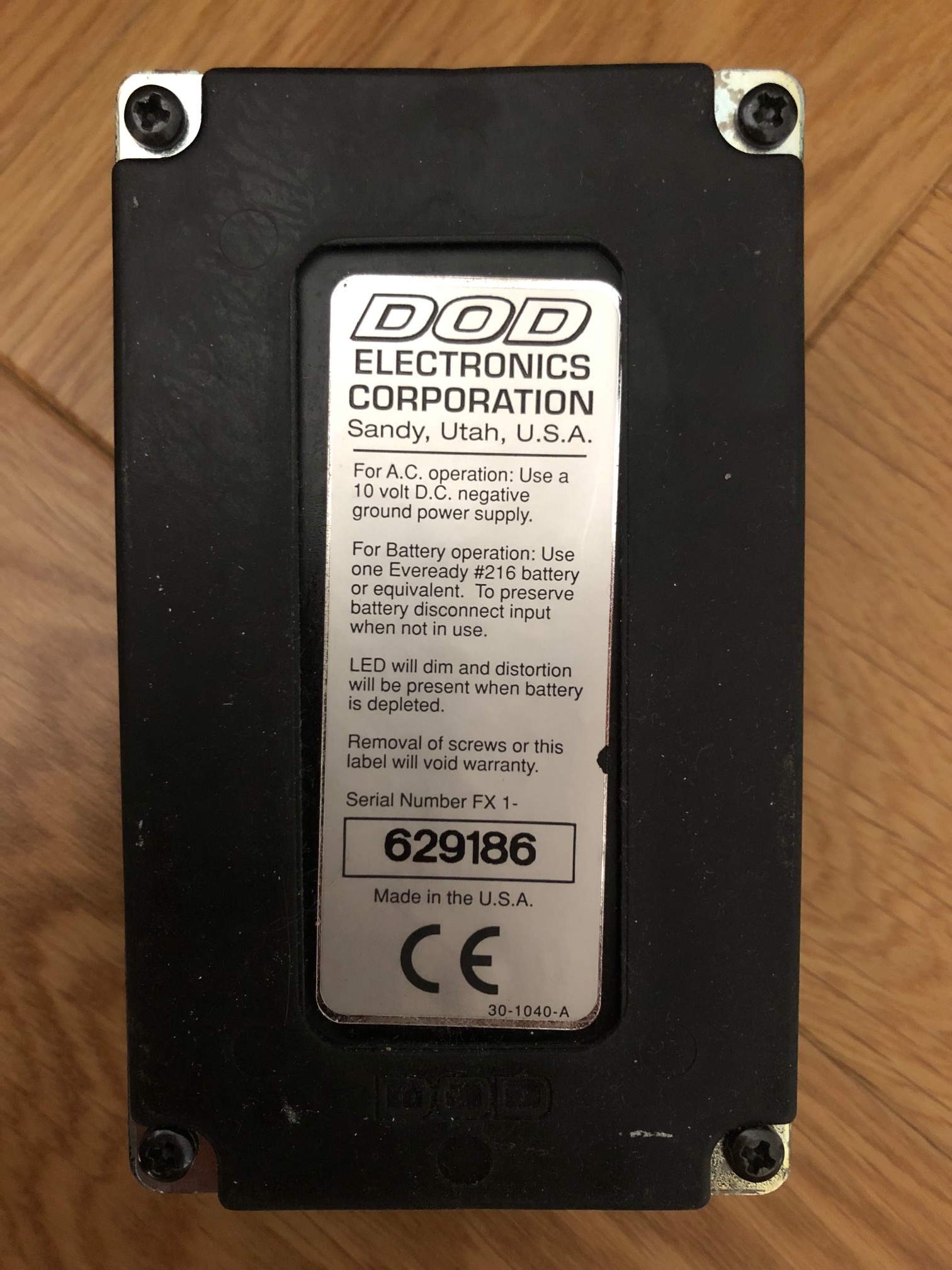 DOD FX100 Integrated Tube Even Harmonic Overdrive (46876)