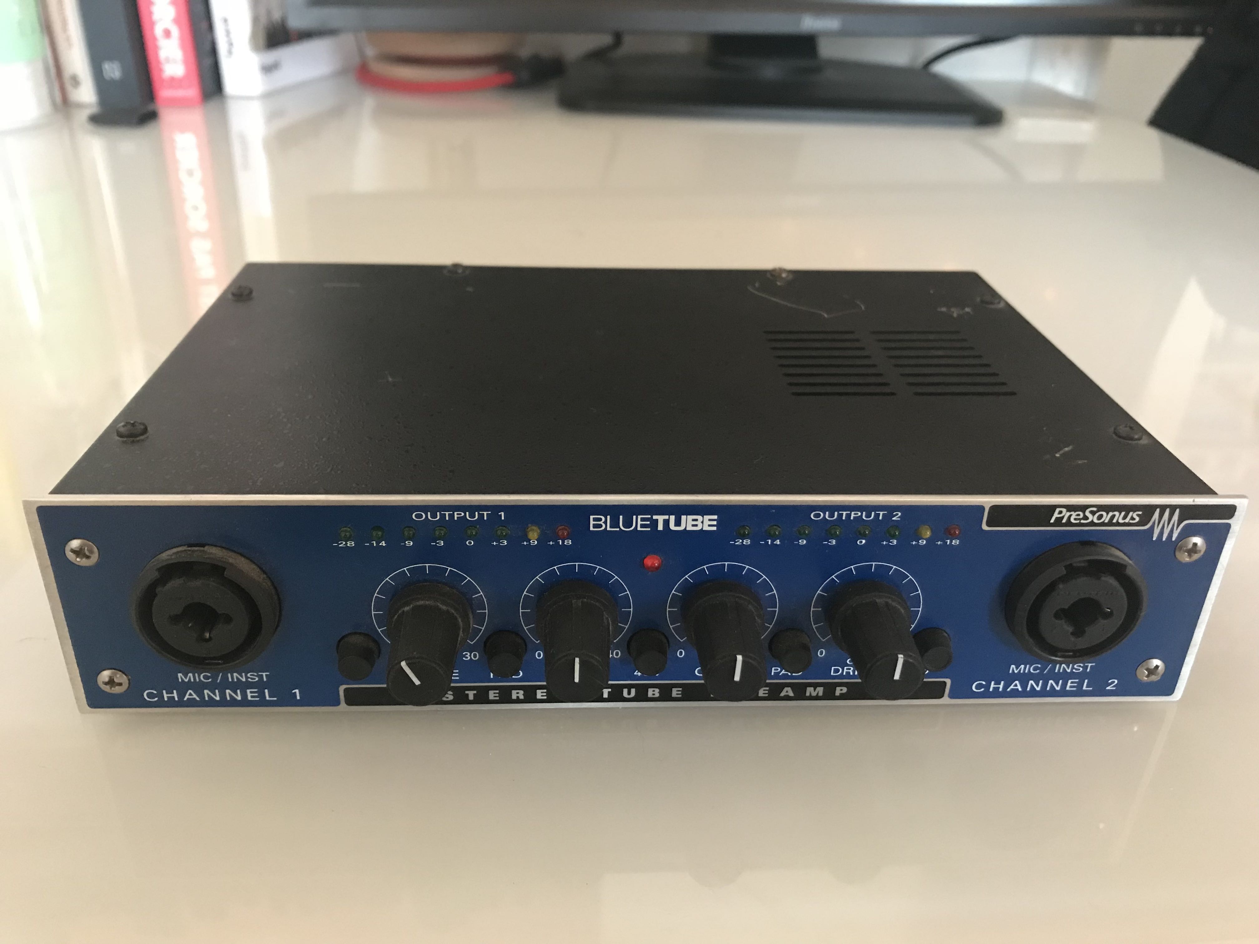 Préampli à lampe PreSonus BlueTube DP (2 canaux) – studio / voix / guitare