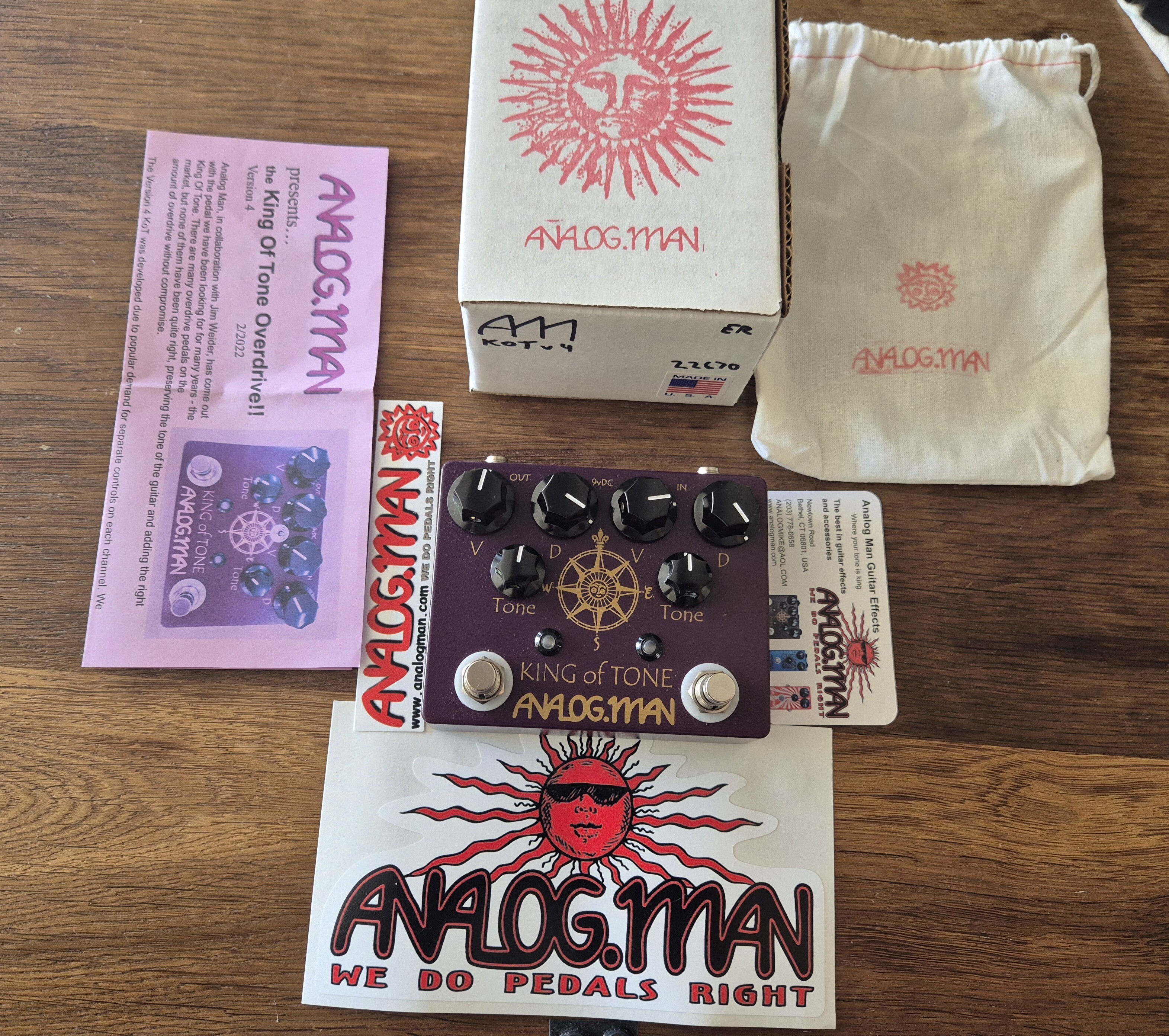 Vends Analogman King of Tone v4