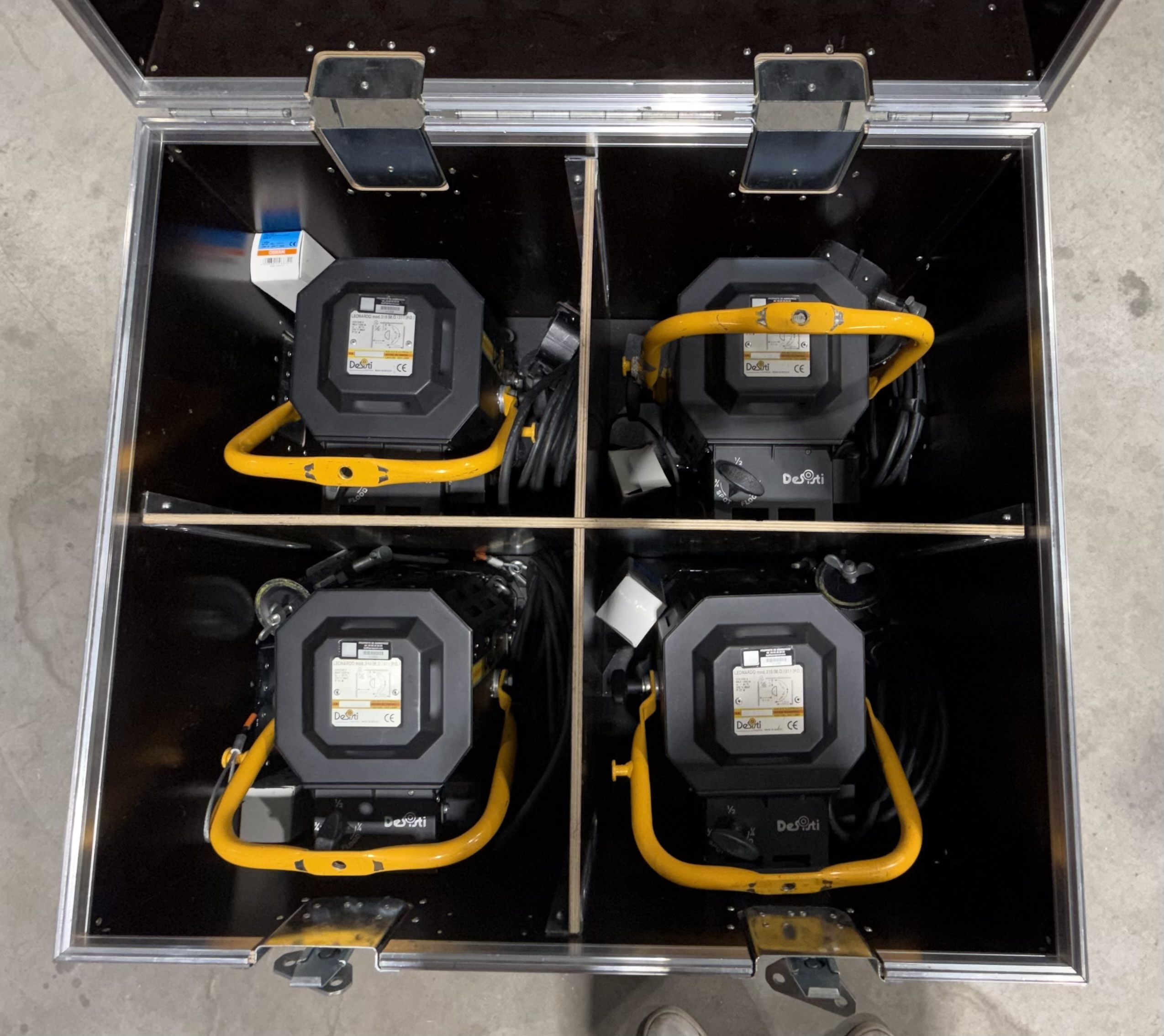 Kit de 4 projecteurs Fresnel 1000 watts