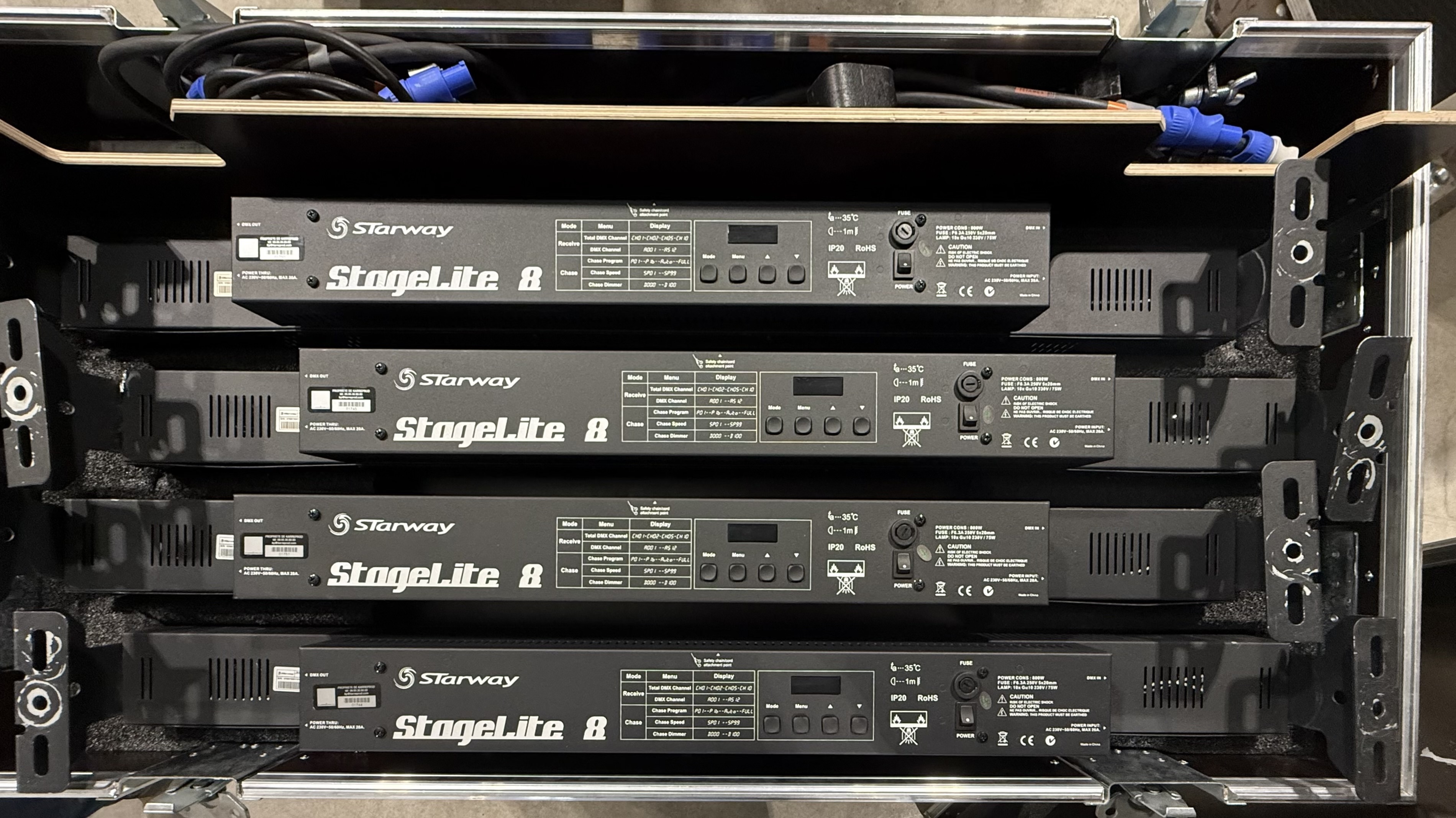 Lot de 12 projecteurs STARWAY Stagelight 8