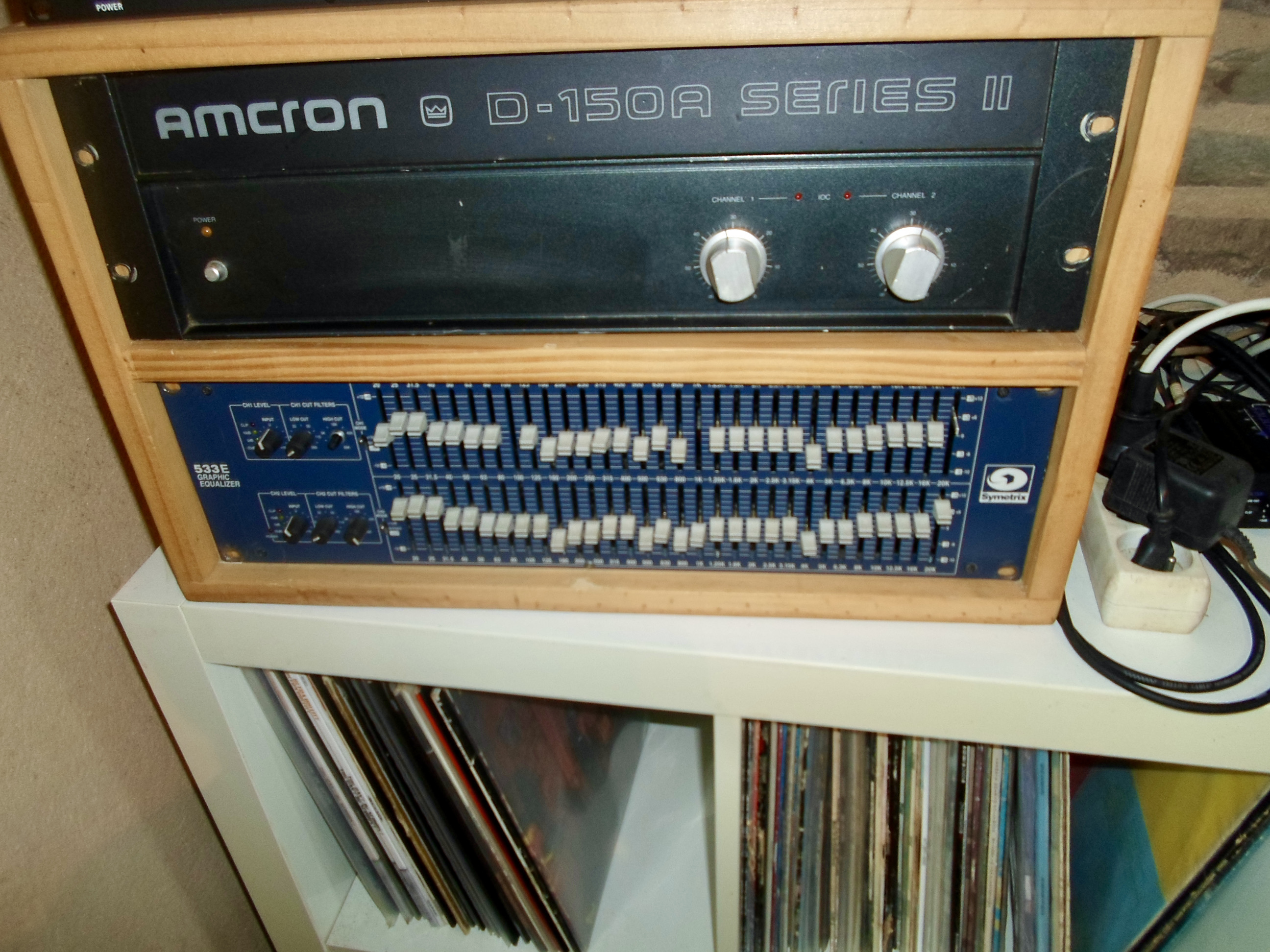ampli amcron dc-150-a + eq symetrix