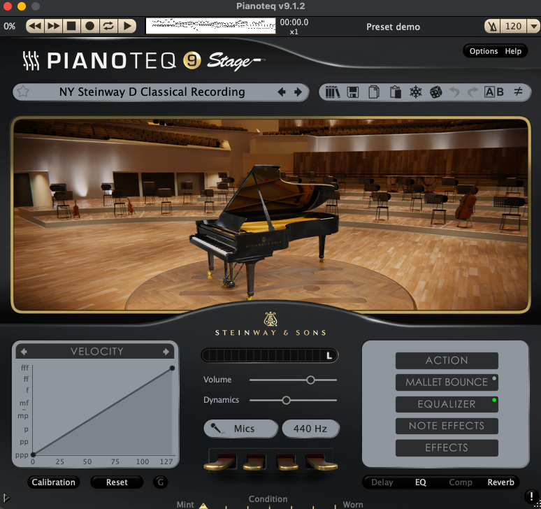 Licence Pianoteq 9 Stage + 4 packs d'instruments (Transfert officiel)