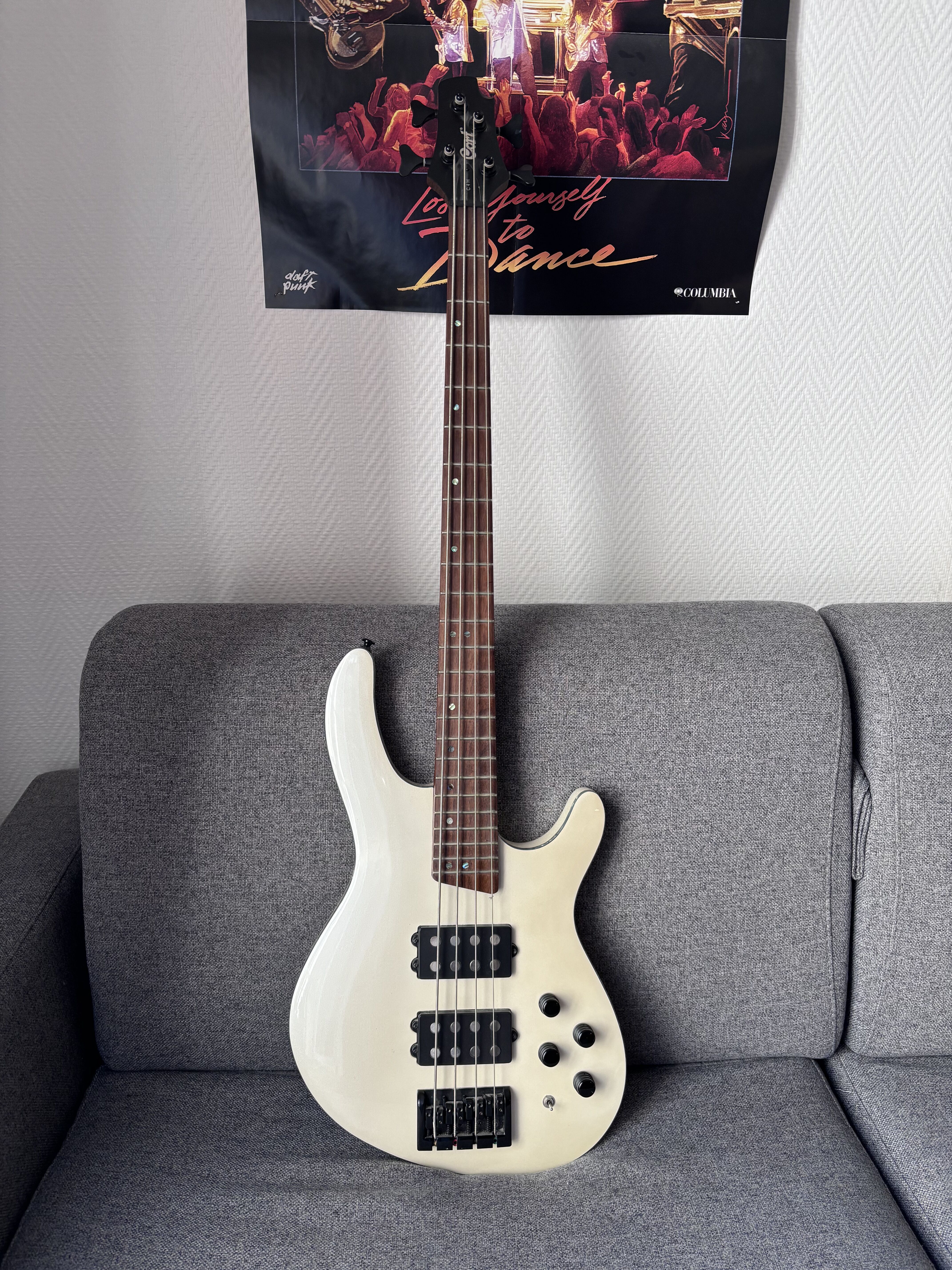 Vends Guitare Basse Cort C4H + house