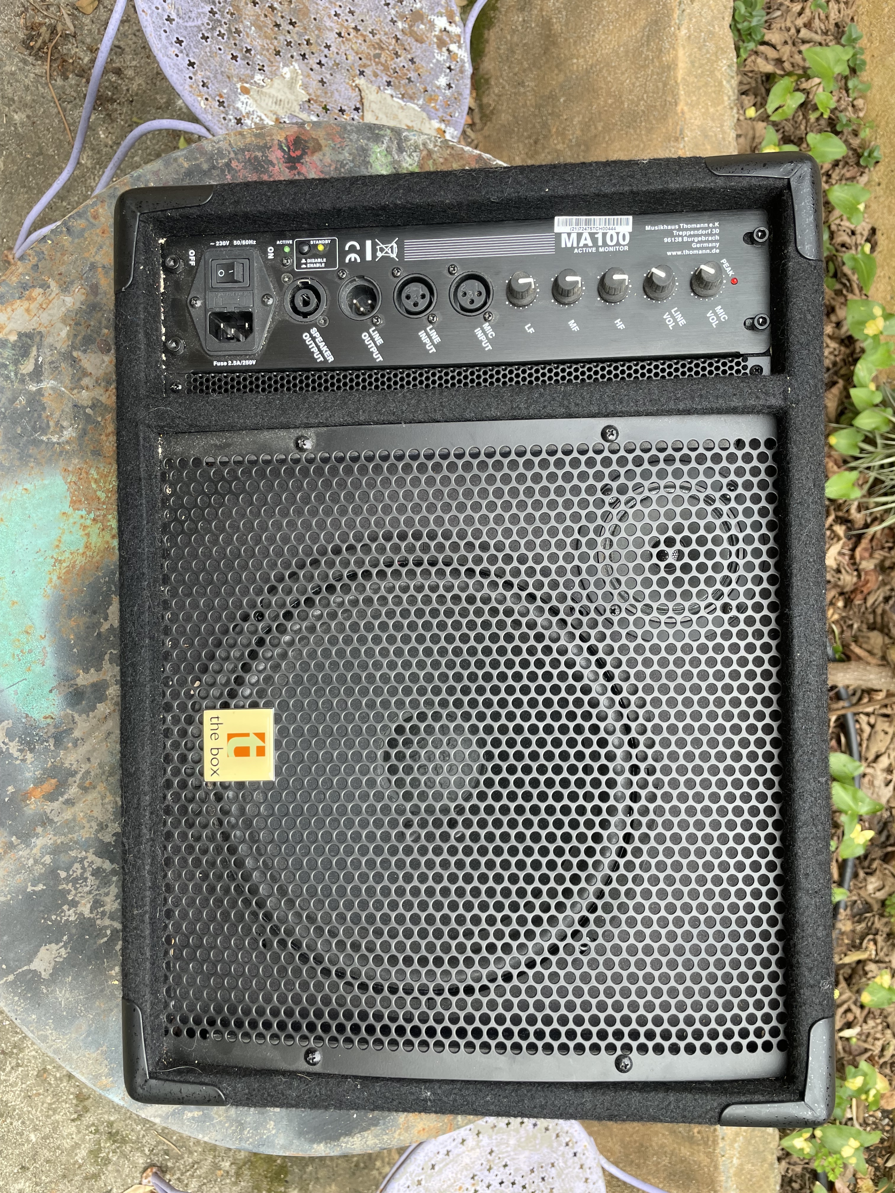 Vend enceinte de retour active MA100