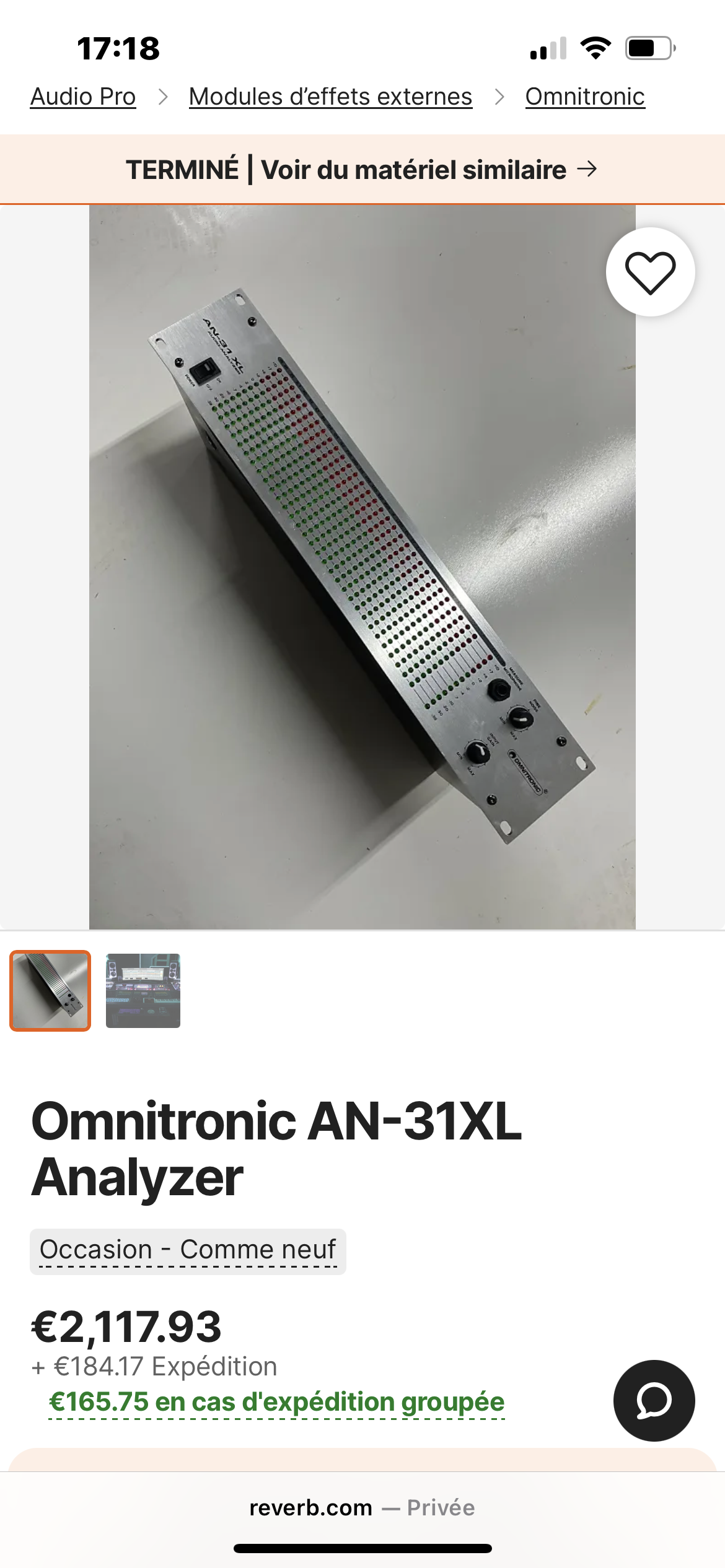 Omnitronic AN31XL ANALYZER