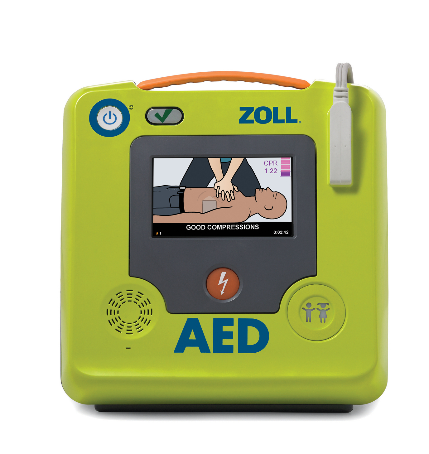 Vente de défibrillateur cardiaque AED avec accessoires