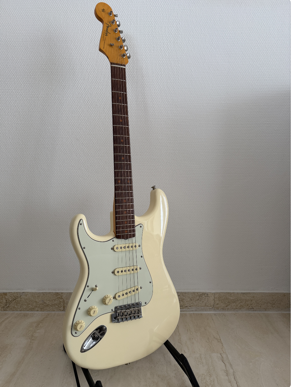 Fender American Vintage II 1961 Stratocaster LH GAUCHER – Olympic White – État impeccable – Facture