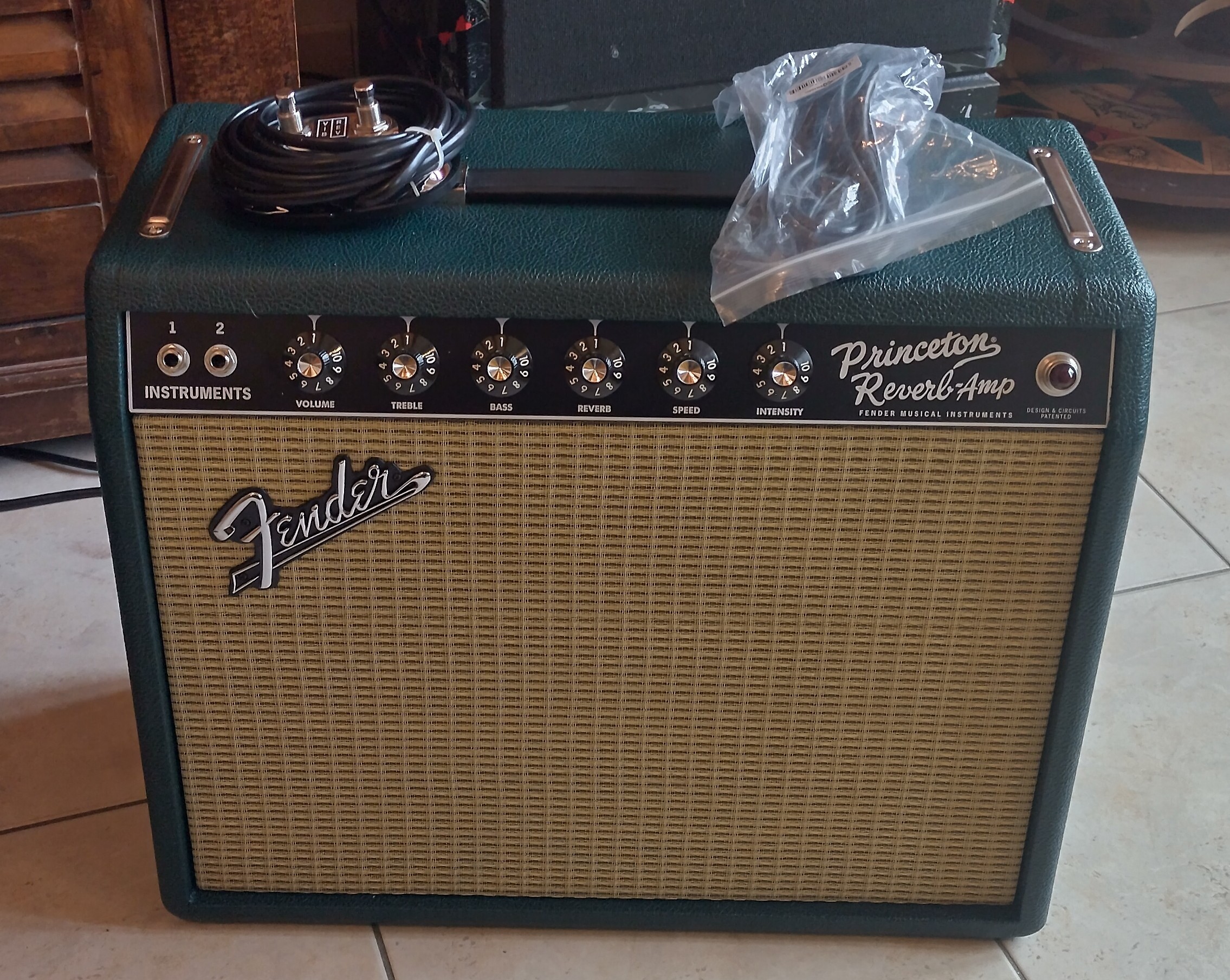 Fender FSR '65 Princeton Reverb British Racing Green, G1265 Speaker (46758)