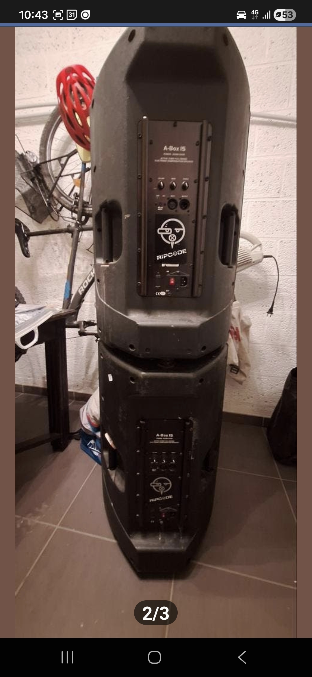 2⁰ enceintes actives de 400 w 