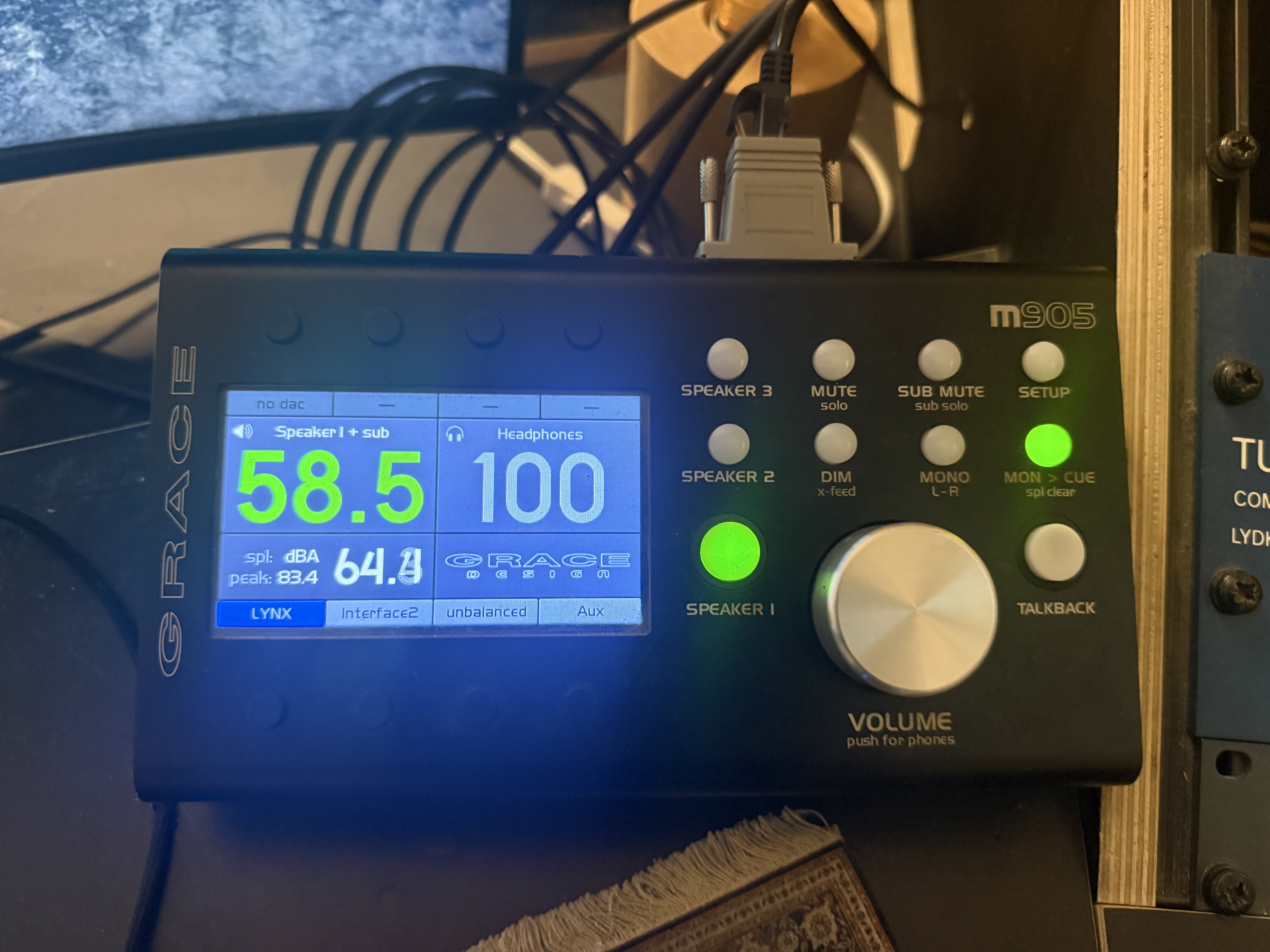 Vends contrôleur de monitoring Grace Design M905