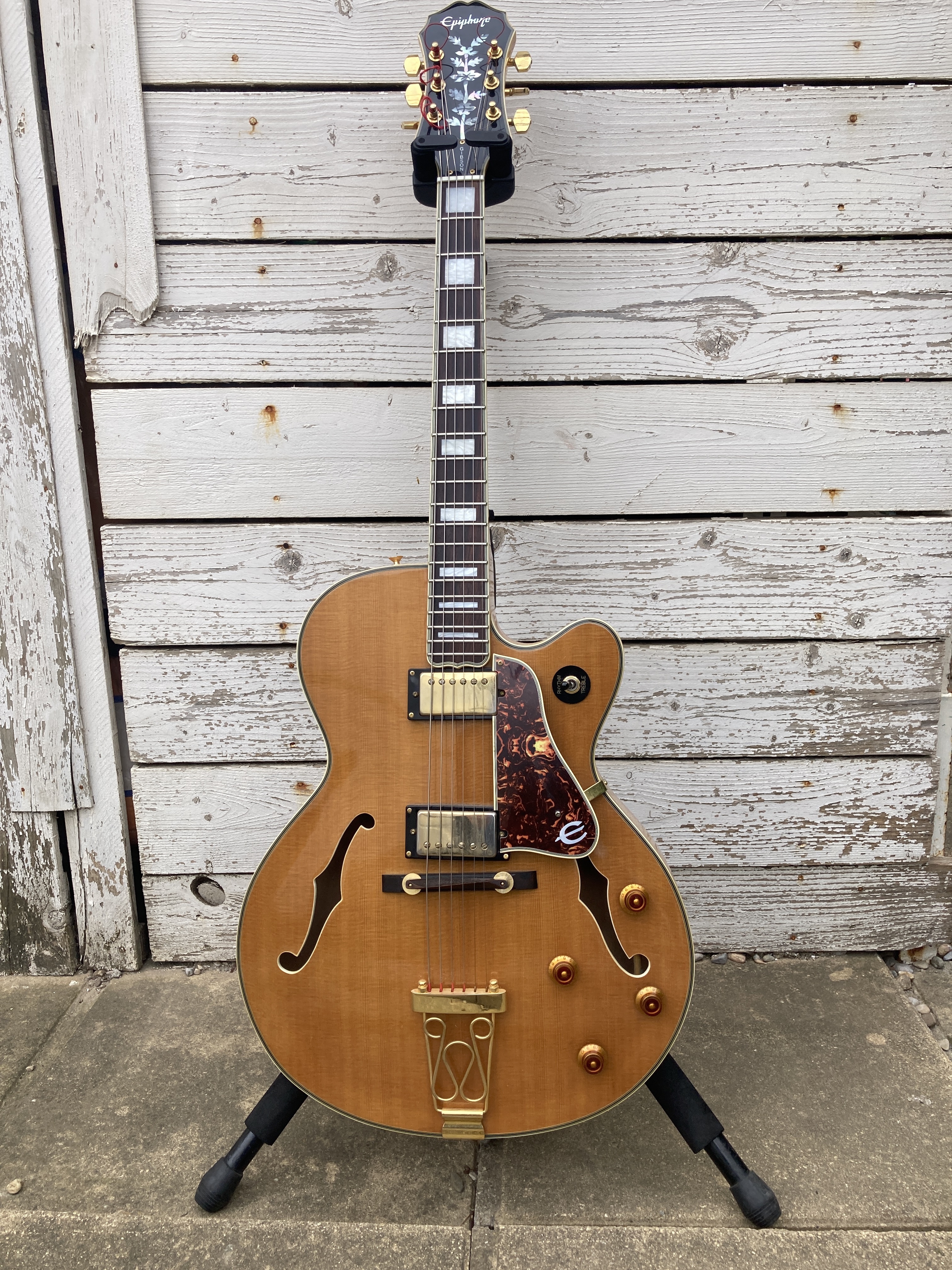 Vds guitare Epiphone Emperor vintage made in Koréa 1990