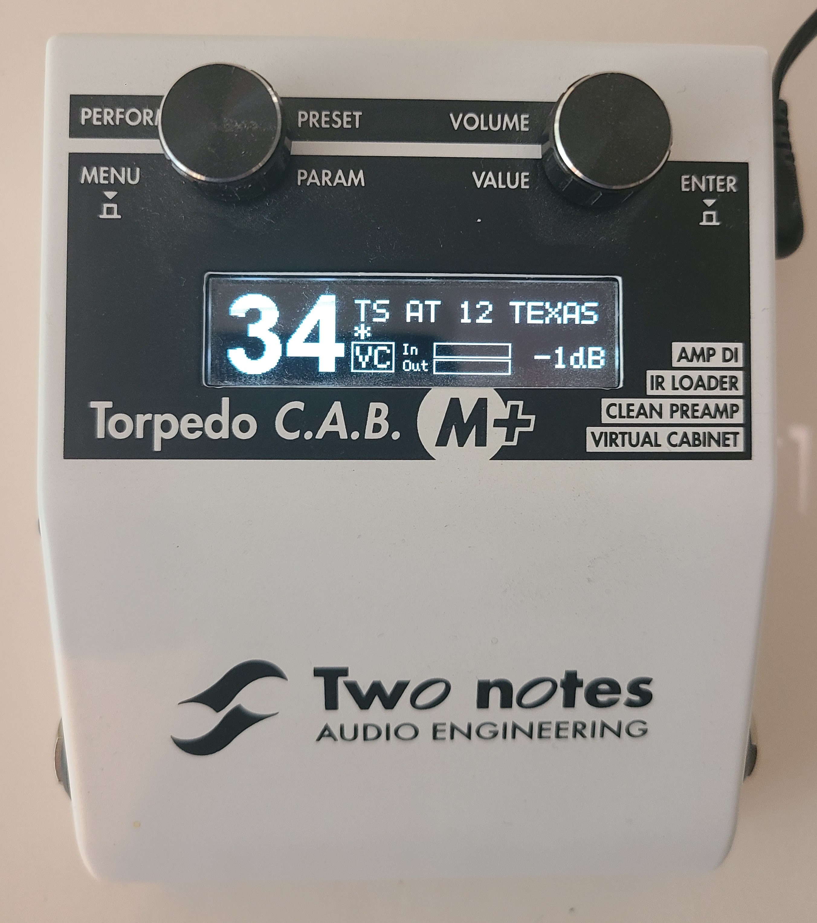 Vends Two Notes Torpedo C.A.B. M+