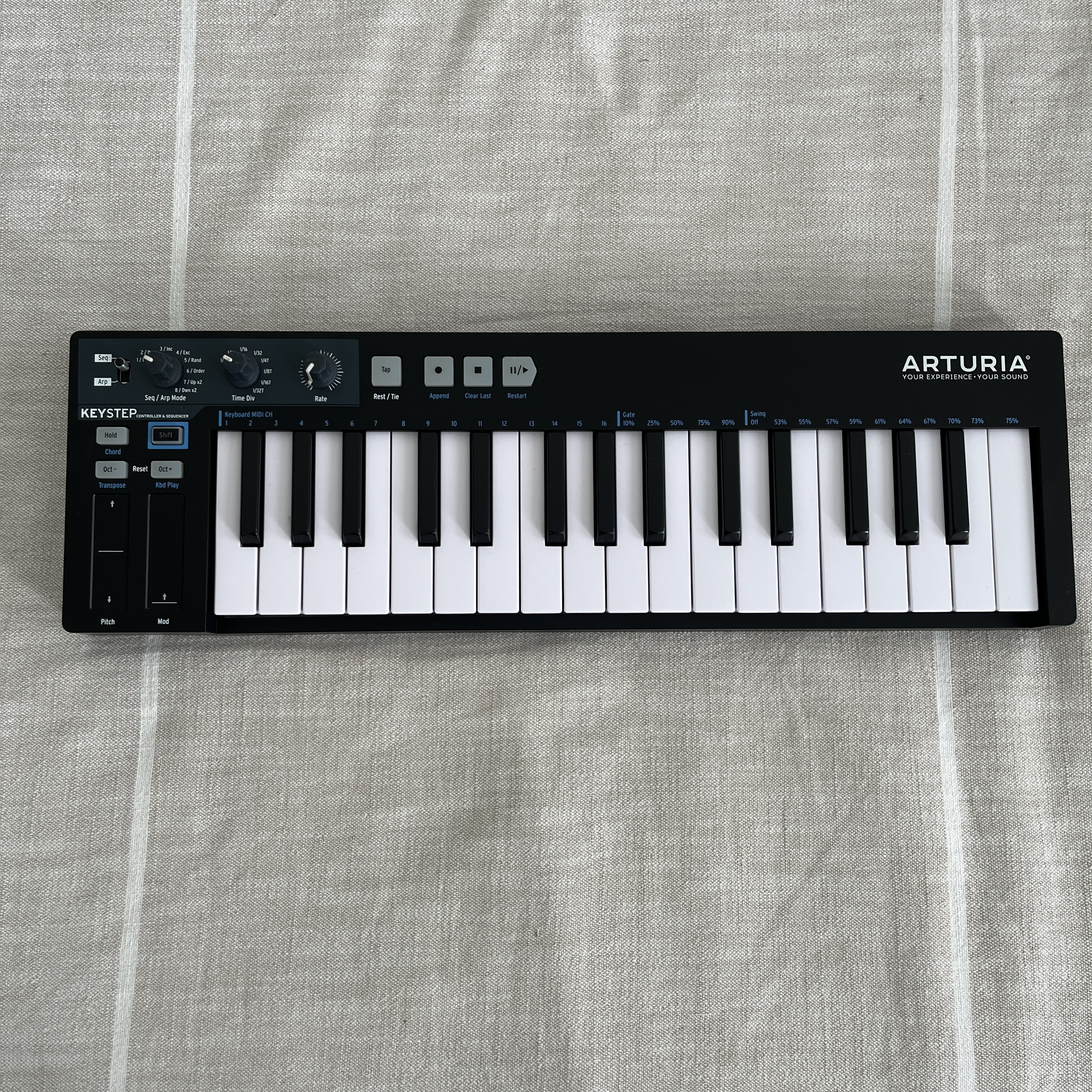 Clavier MIDI Arturia KeyStep Noir – Aftertouch – Très bon état 