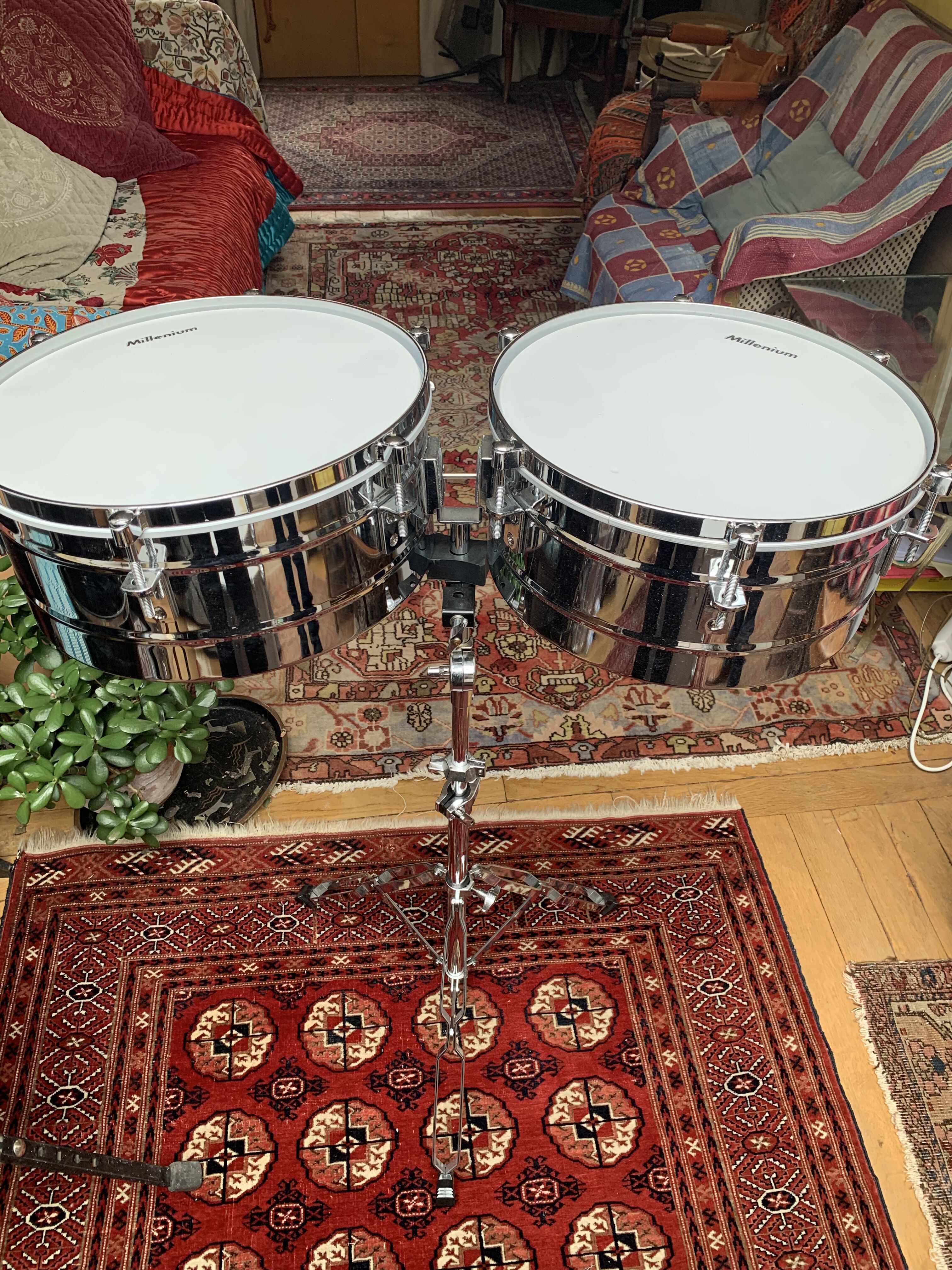 Timbales + cowbell et jam block