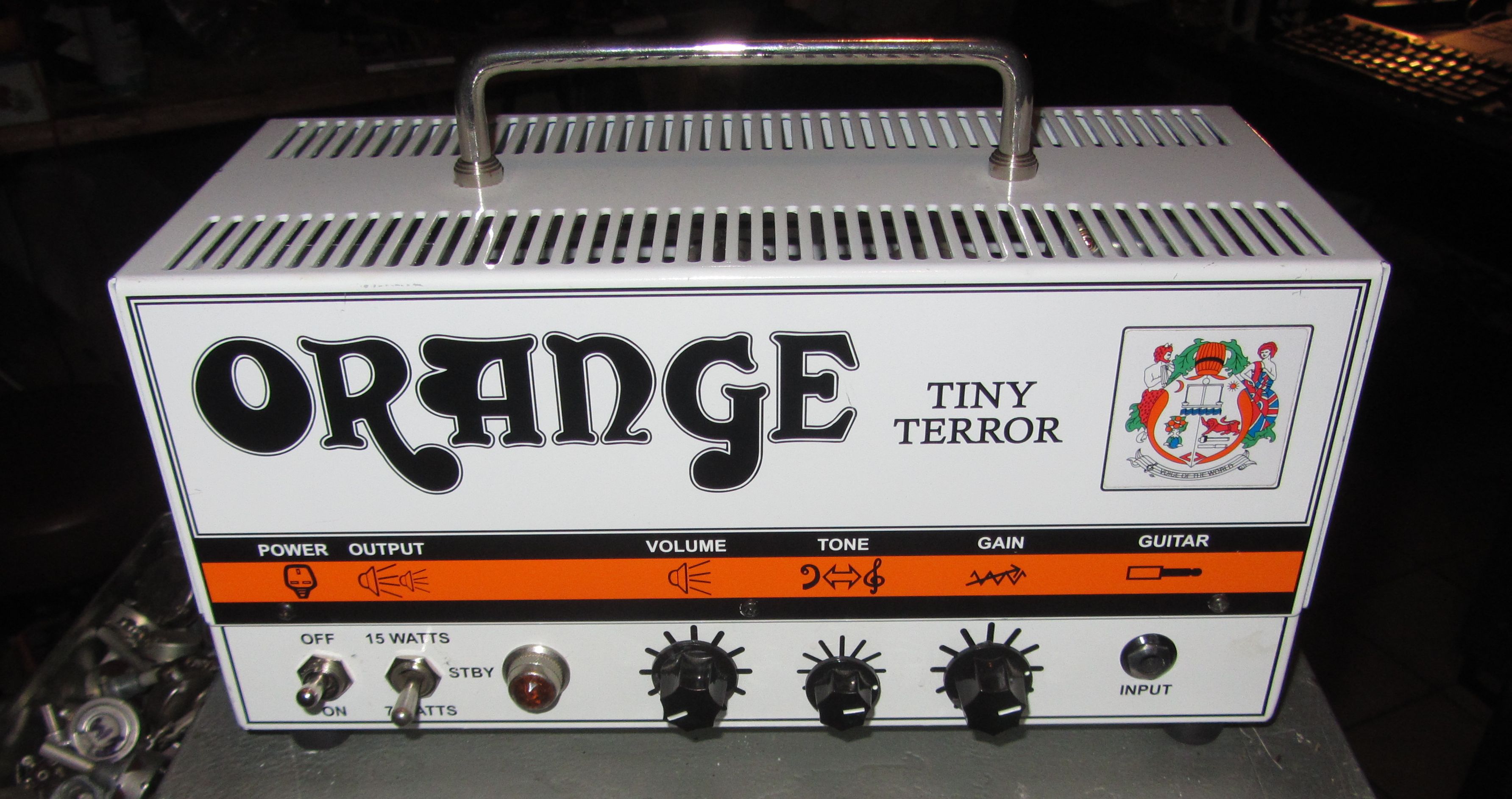 Orange Tiny Terror 15W lampes +mods