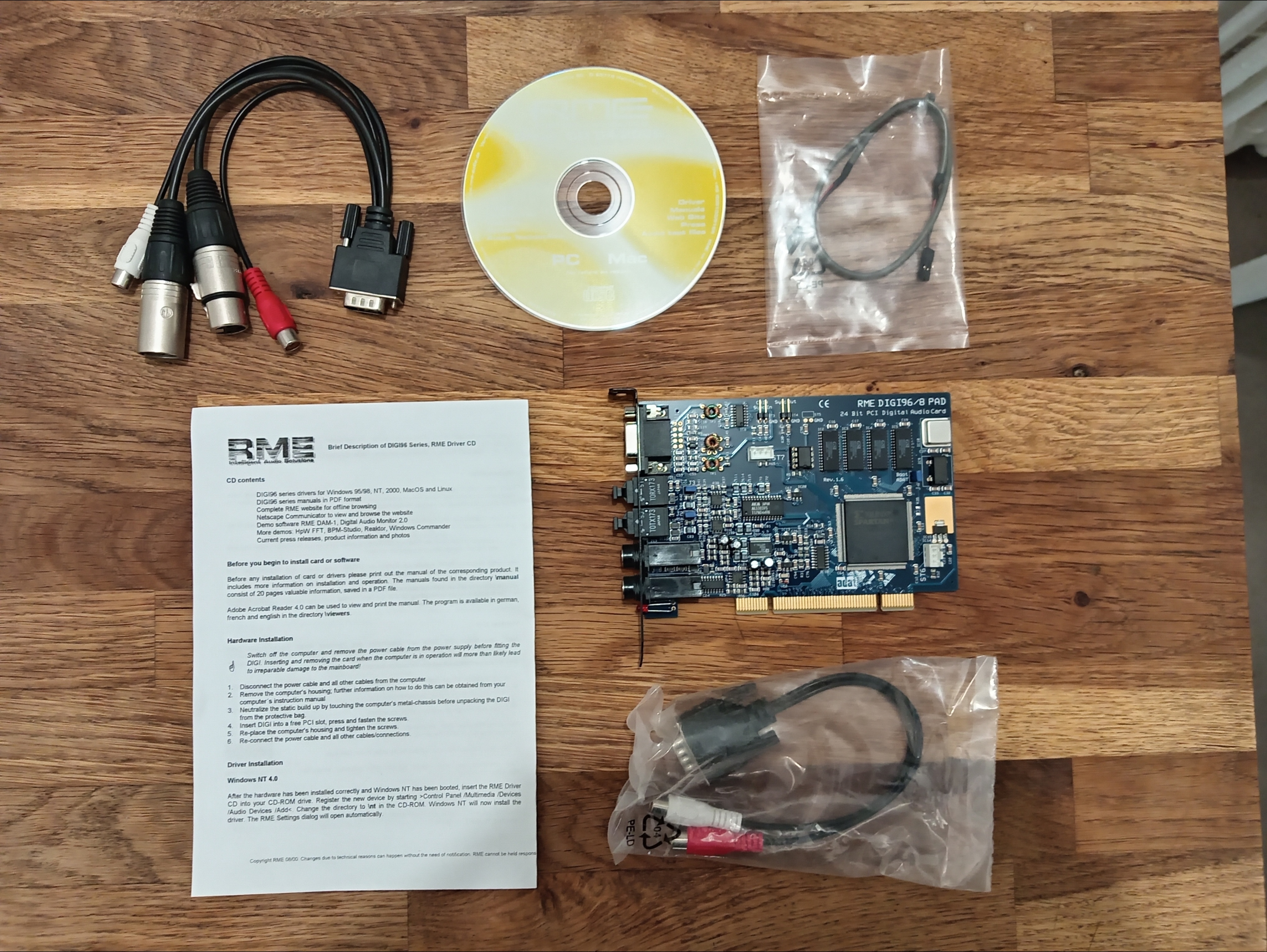 Carte son RME carte PCI fonctionne sous Linux