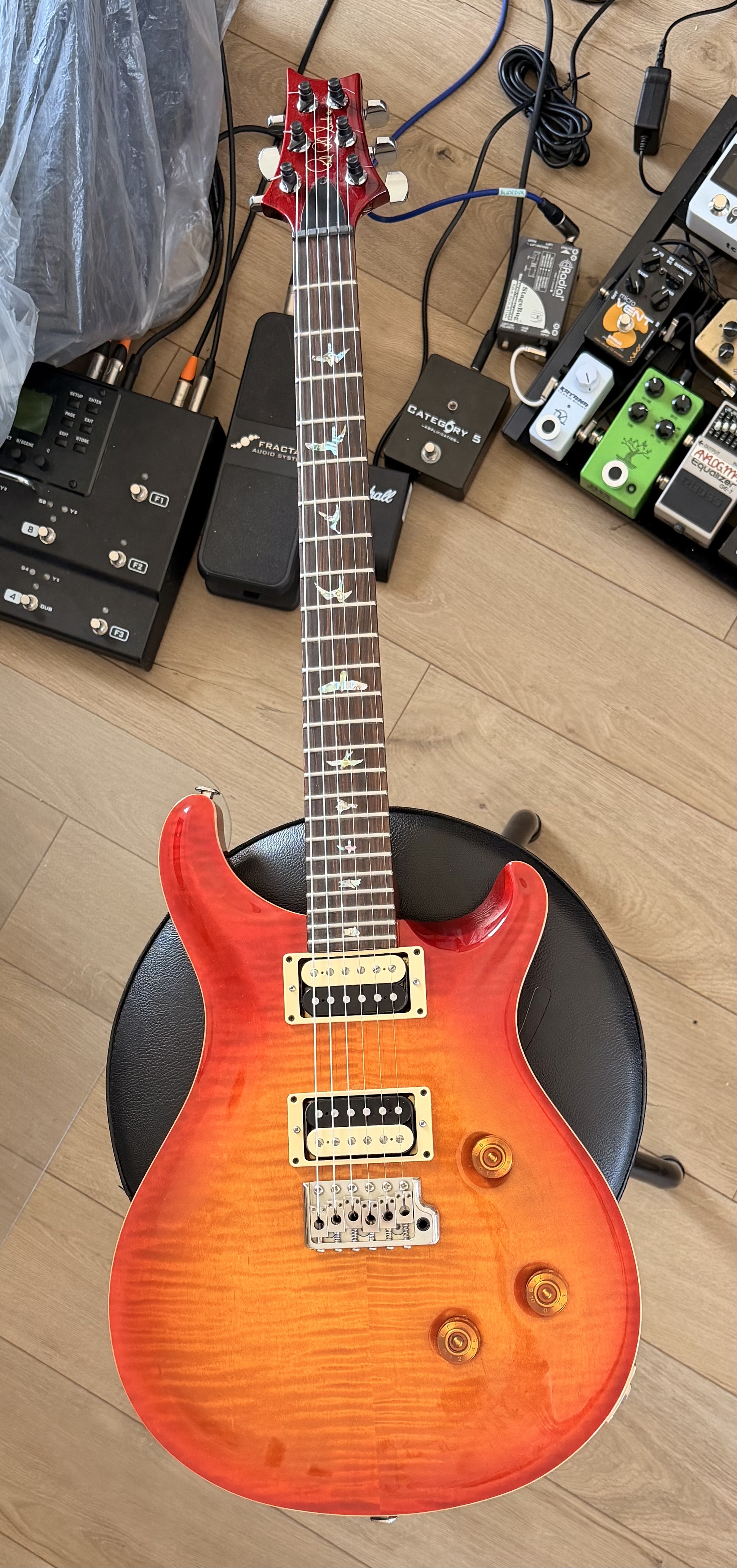 PRS CUSTOM 24 - Cherry Sunburst - 1996