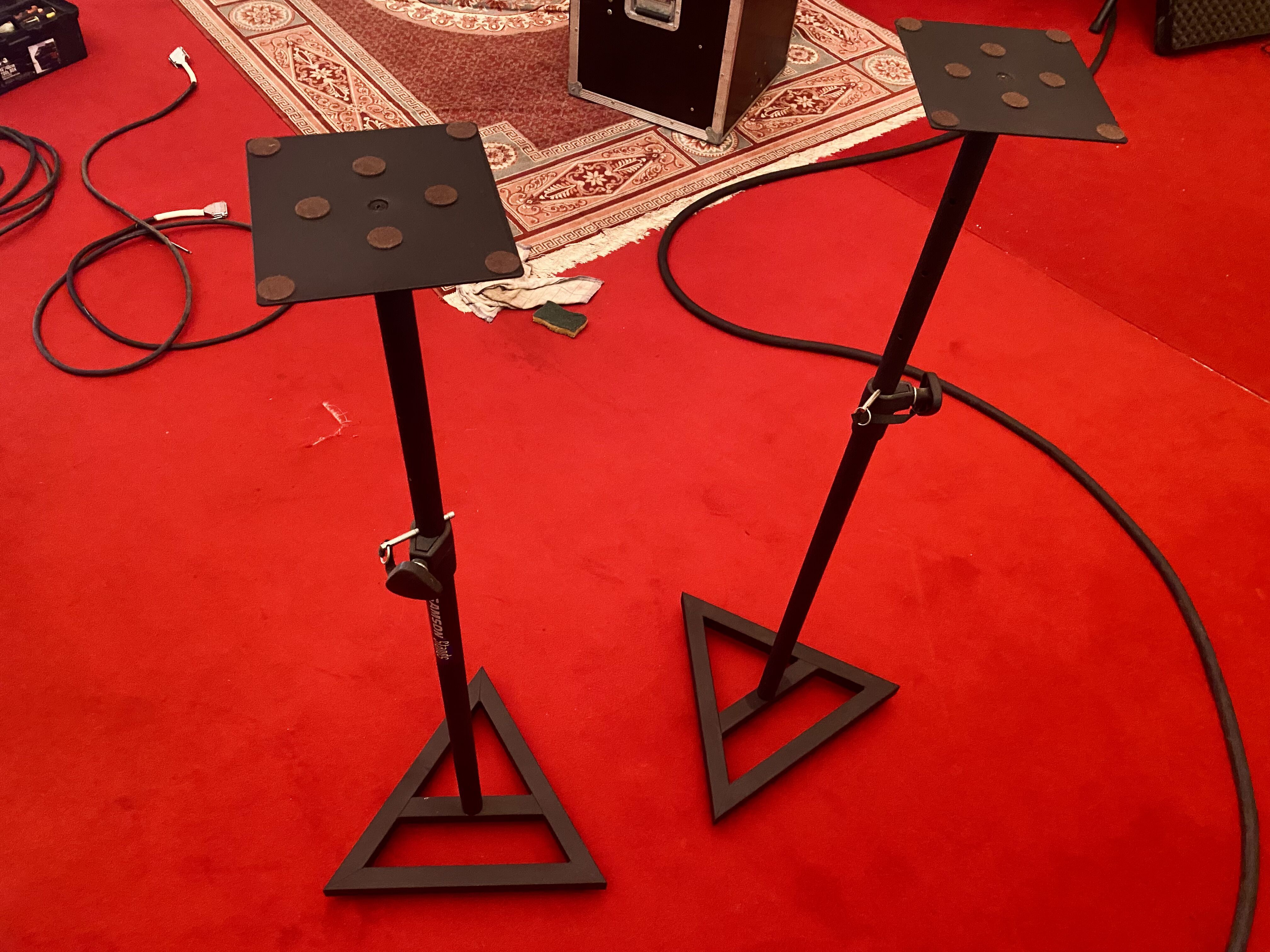 2 pieds supports de moniteur enceintes de studio d'enregistrement Samson MS200