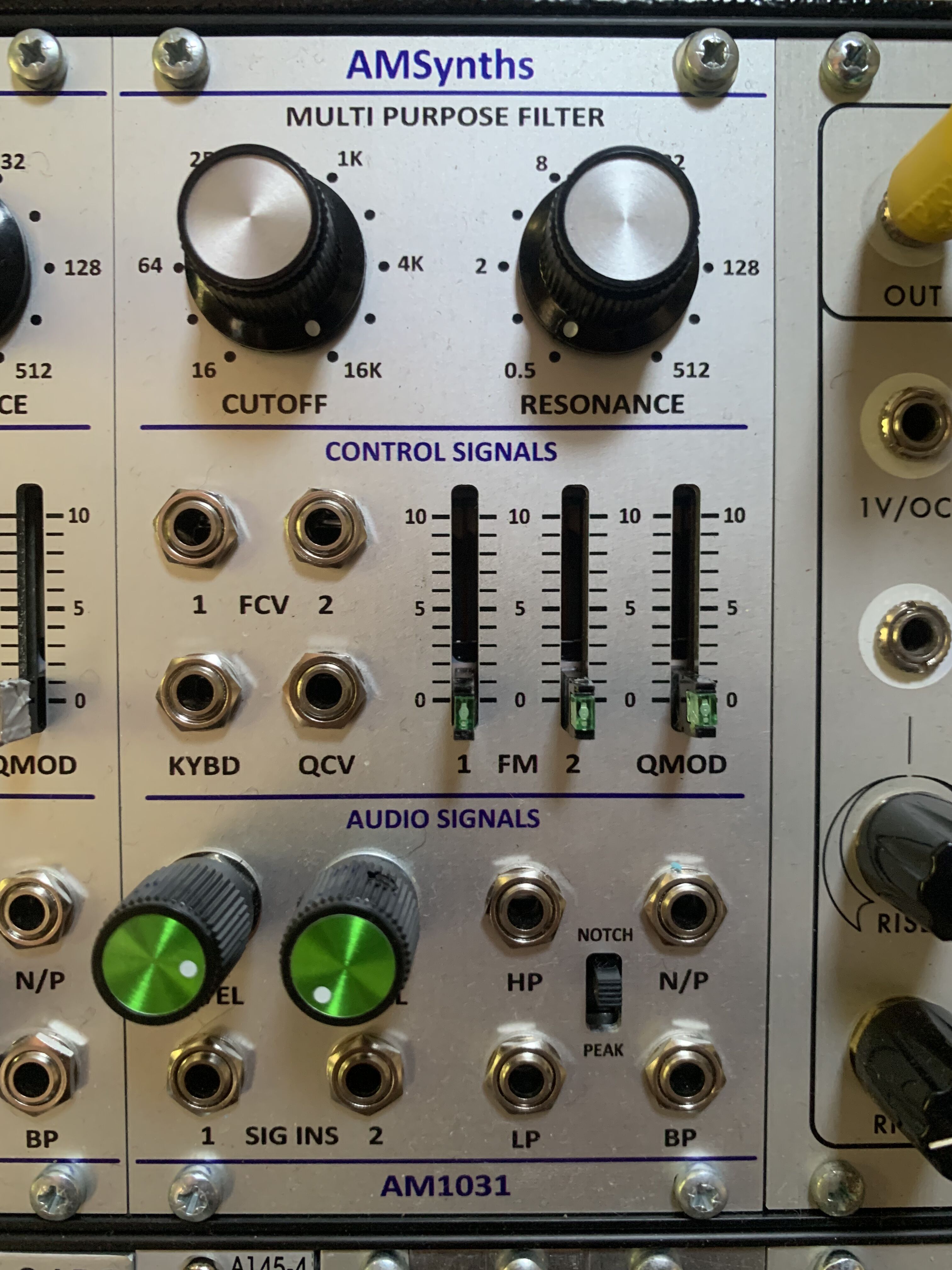 Vends filtre AMsynths 1047 (clone Arp 2500)