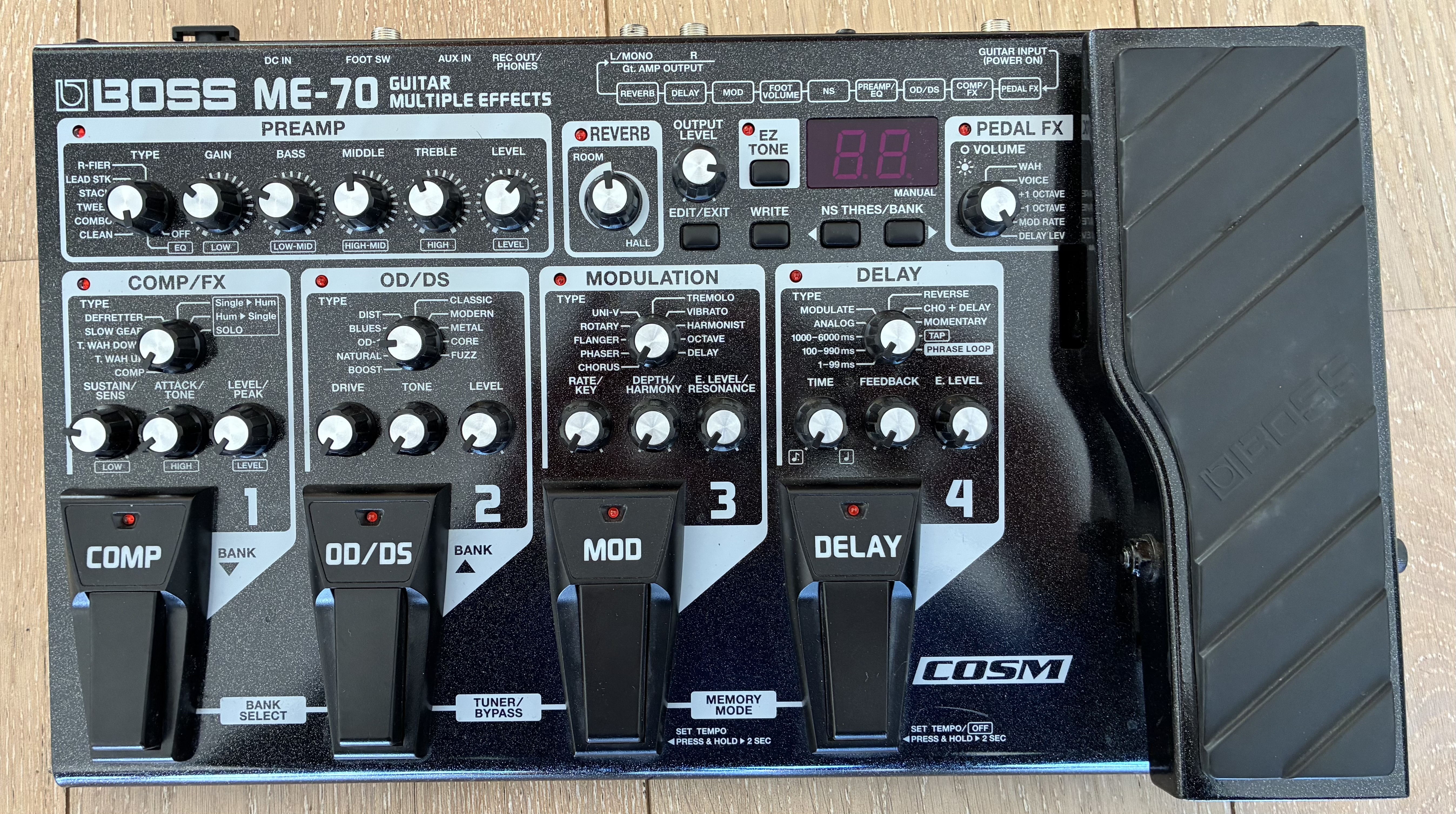 Pédalé multieffets ME-70(BOSS)