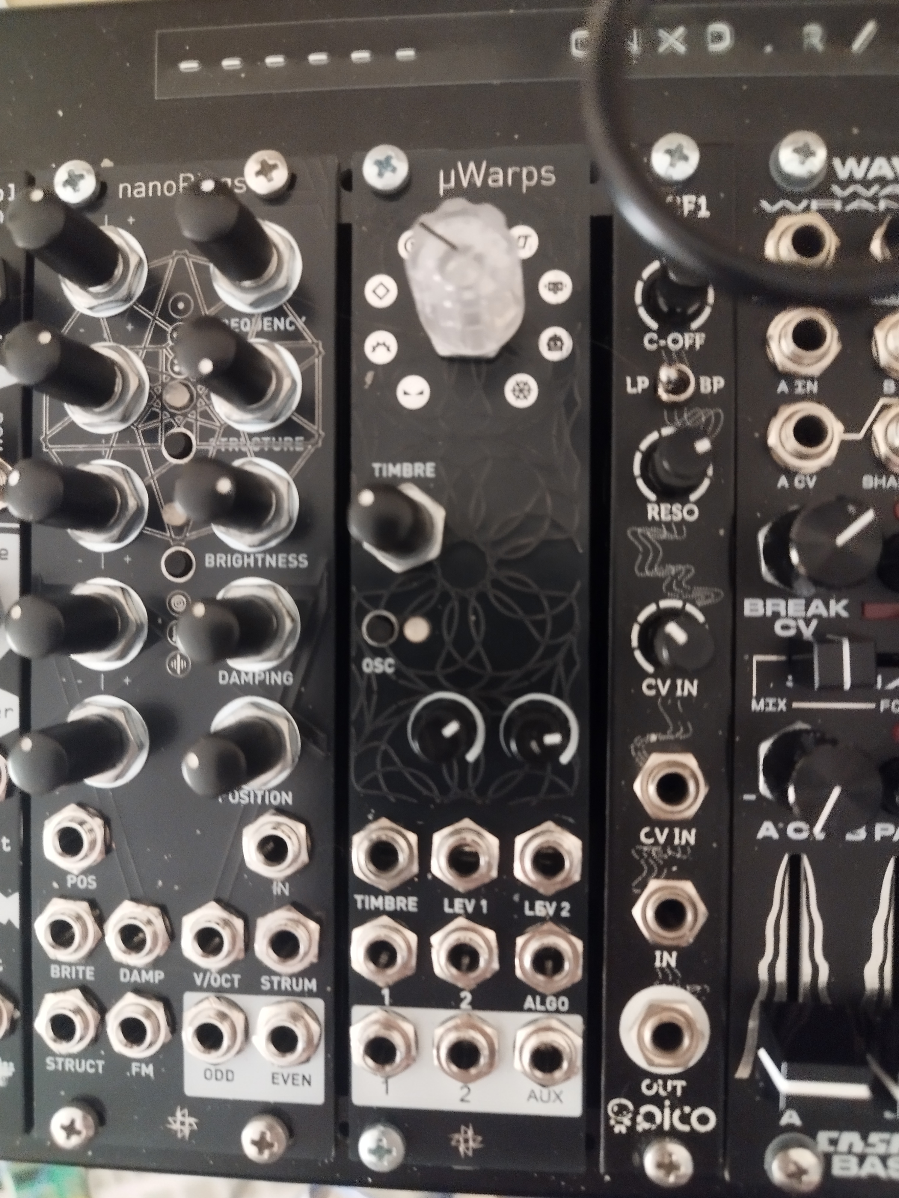 Sylph Modular uWarps (Mutable instruments 6hp Warps clone) 
