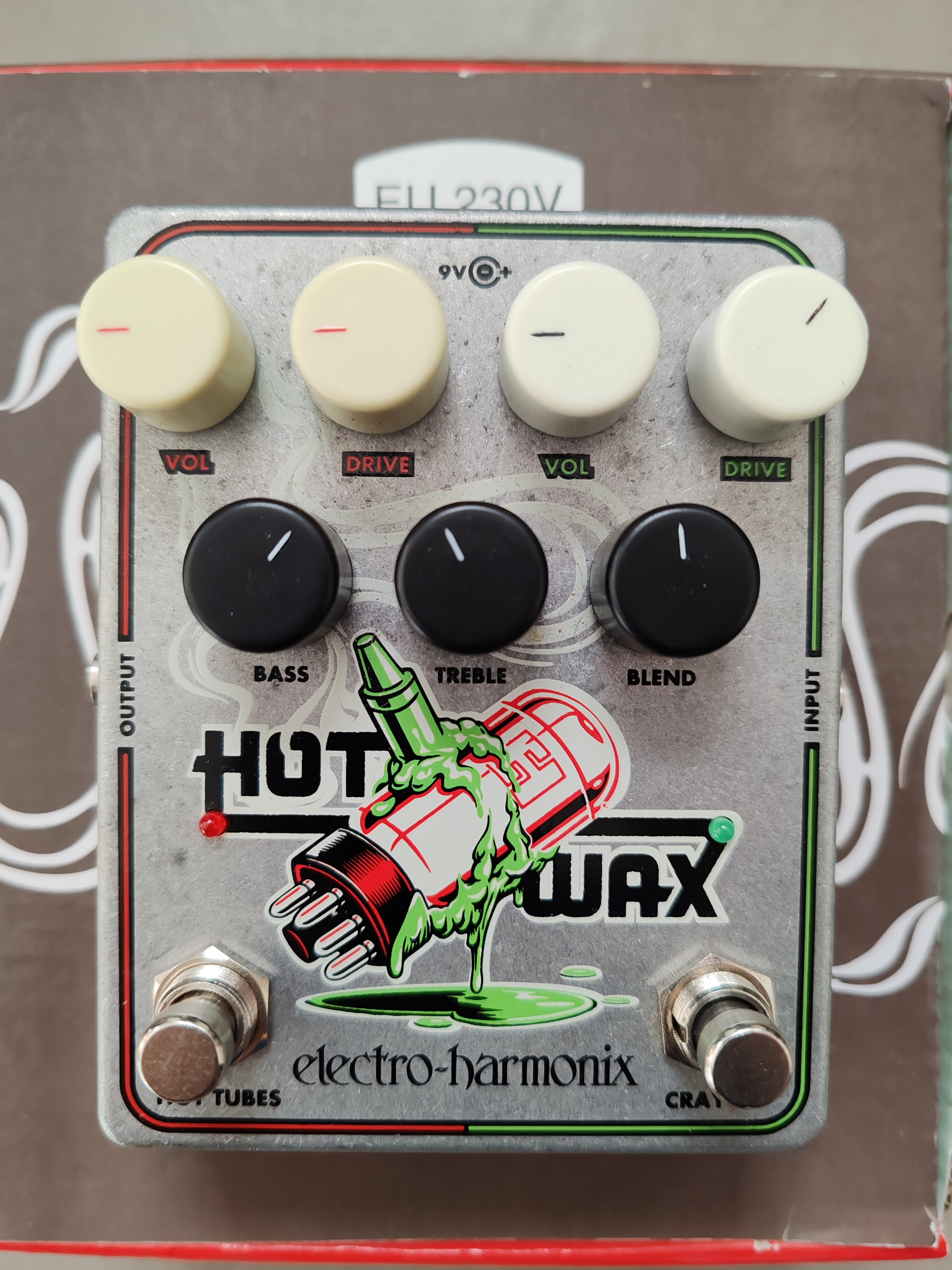 Vends pédale OverDrive Electro-Harmonix Hot Wax en oarfait état.