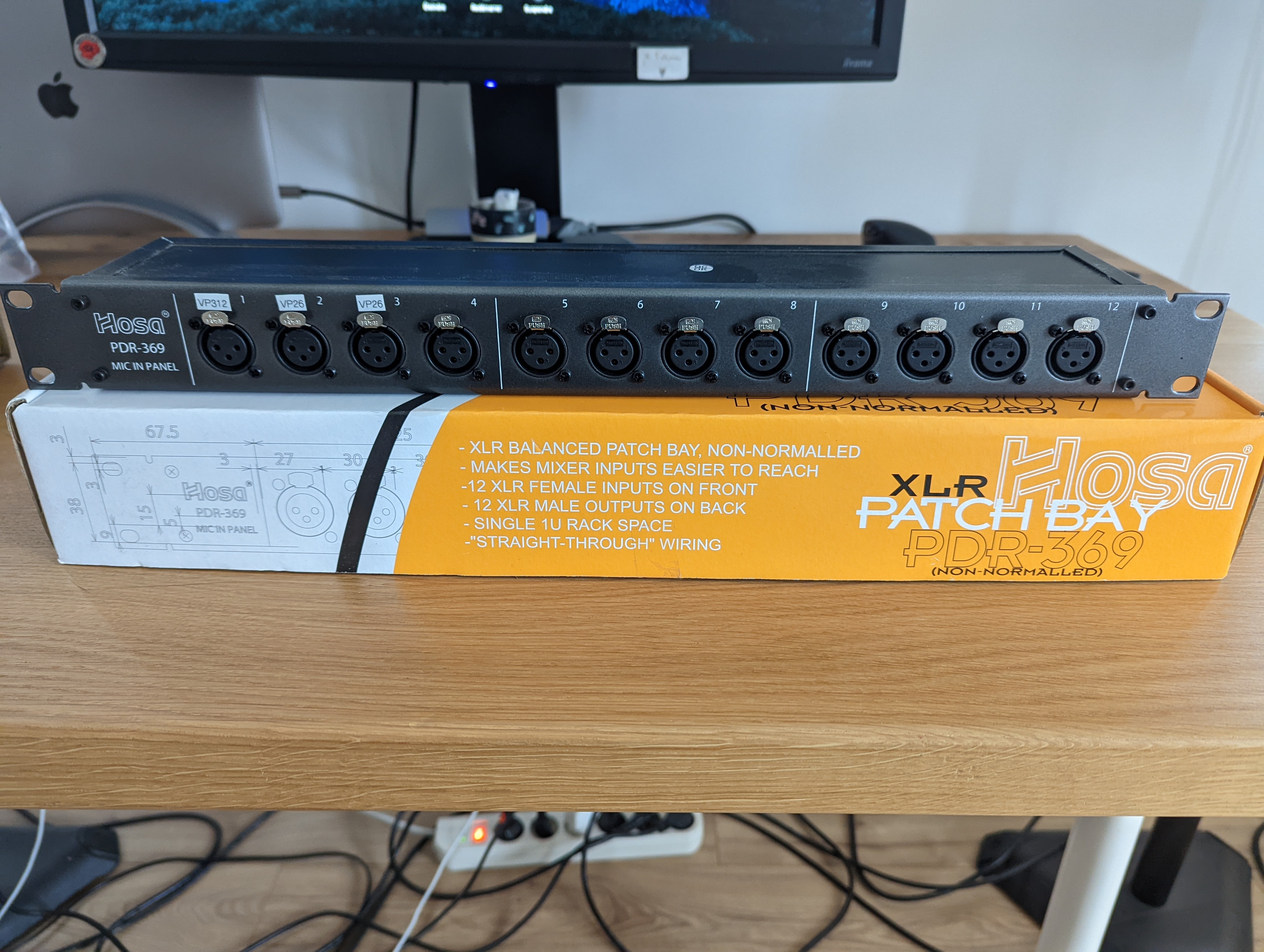 Patchbay XLR Hosa PDR-369