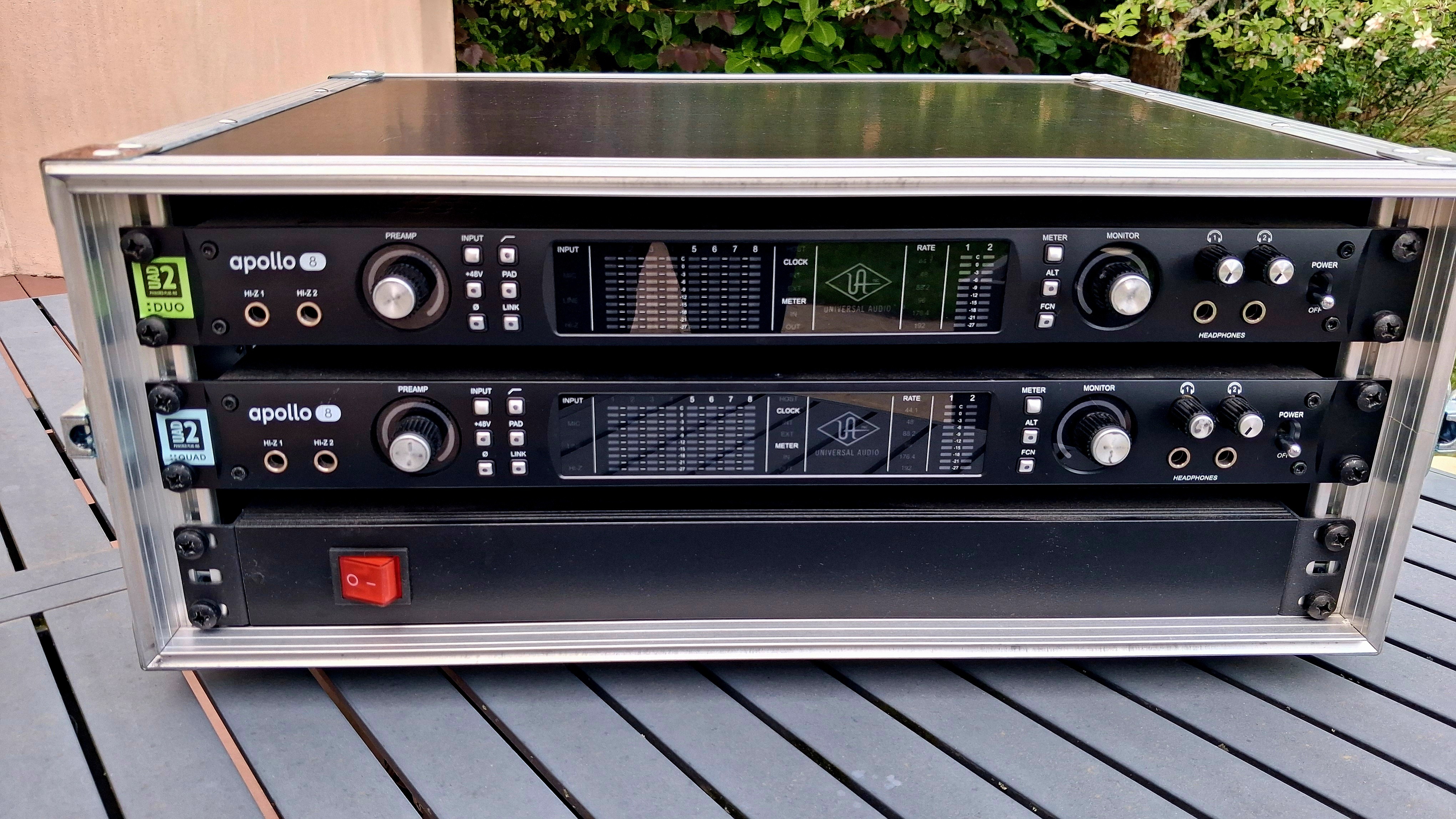 Vends Rack Apollo8 Quad + Apollo8 Duo + Satellite Quad + 42 Plugins