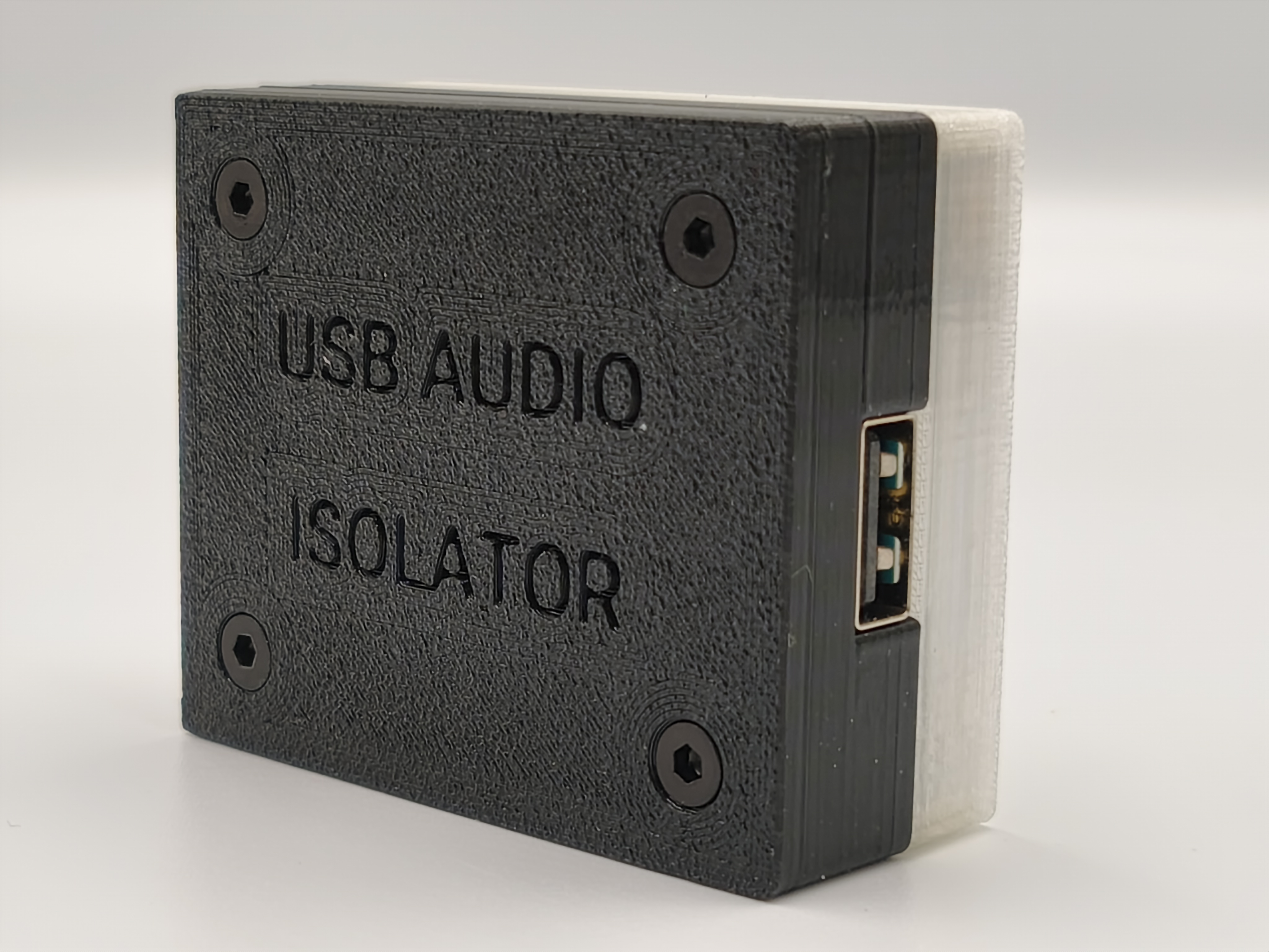 USB Audio Isolator - Device side view