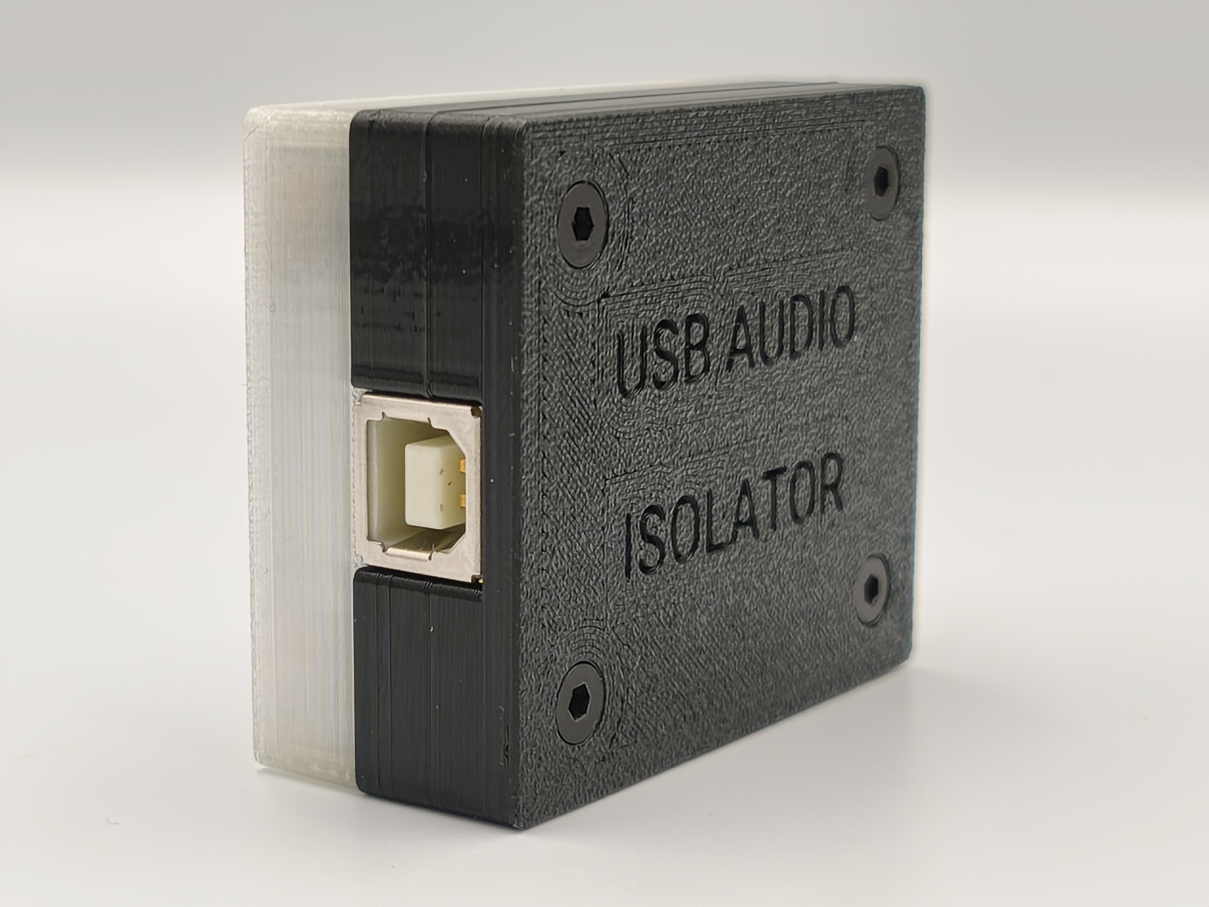 USB Audio Isolator - Host side view