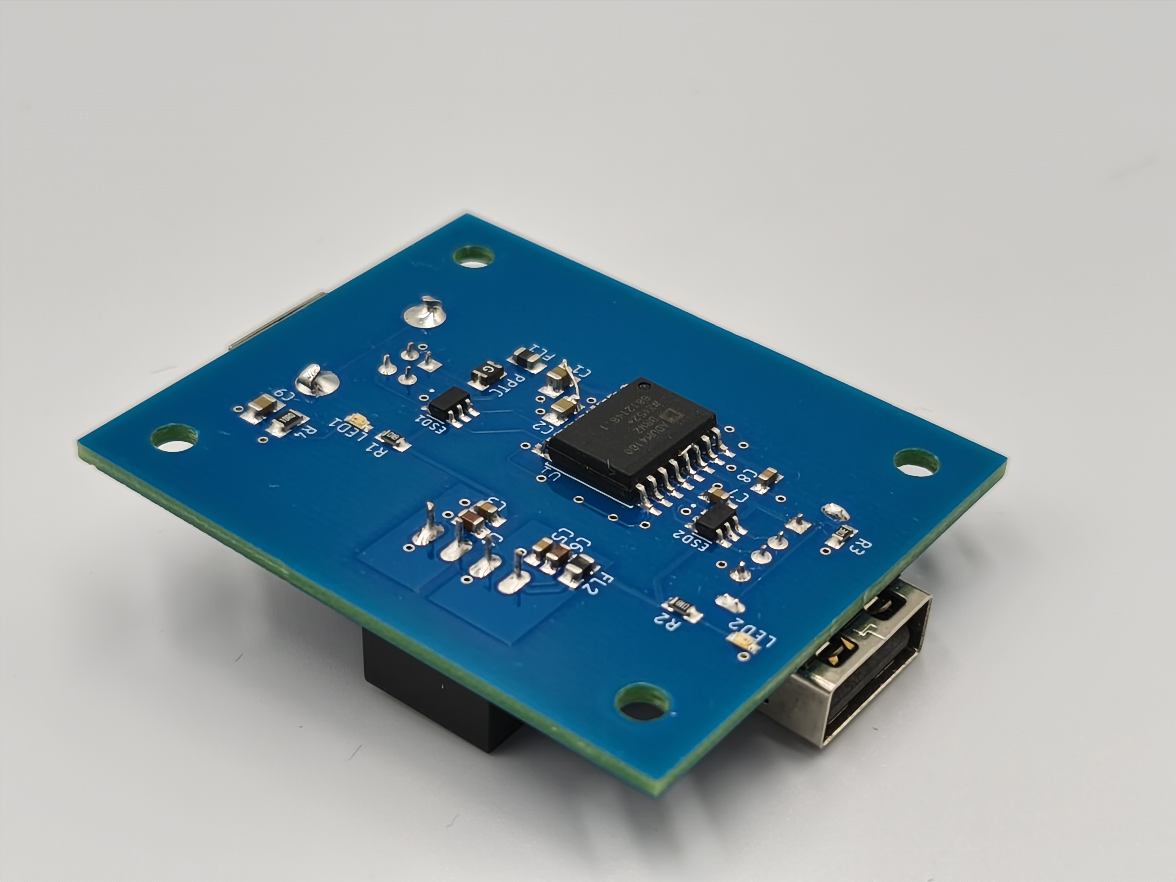 USB Audio Isolator - PCB Bottom view 2