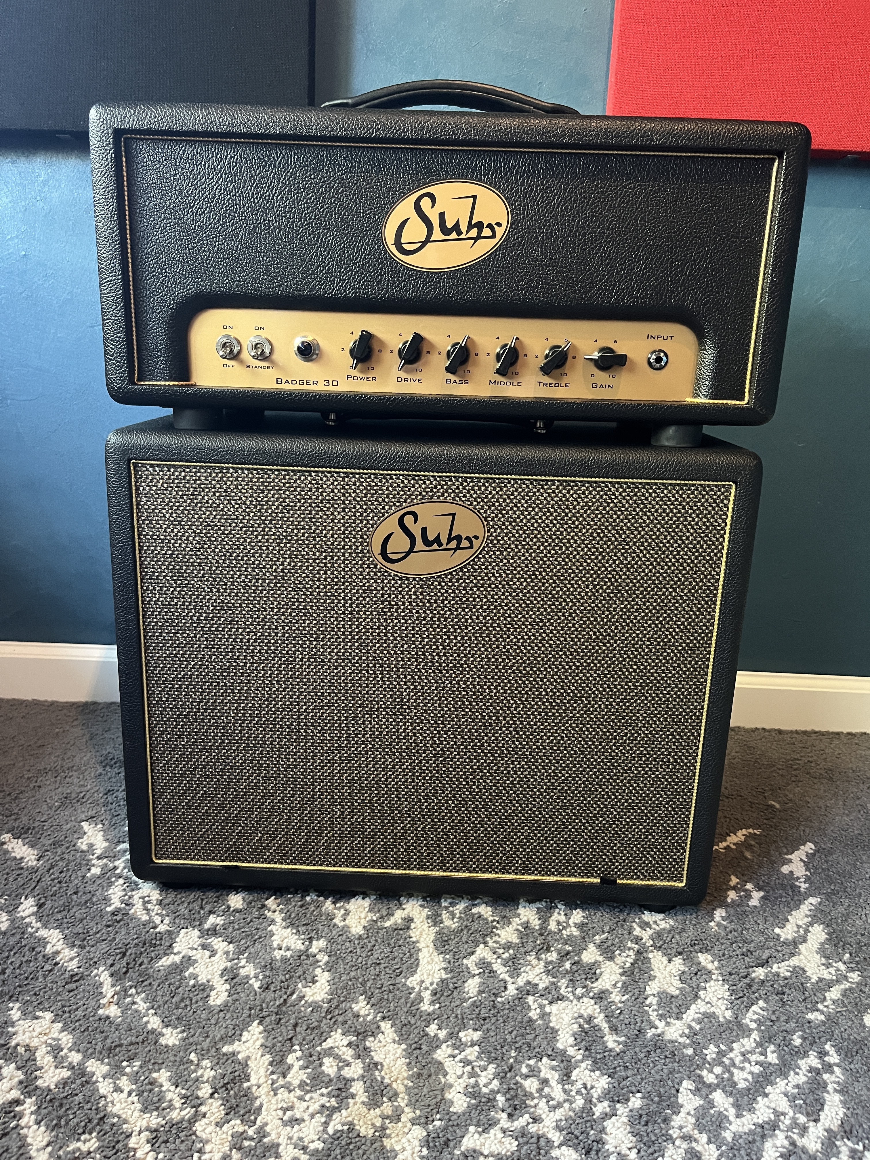 Suhr Badger 30 et cab Suhr 1X12
