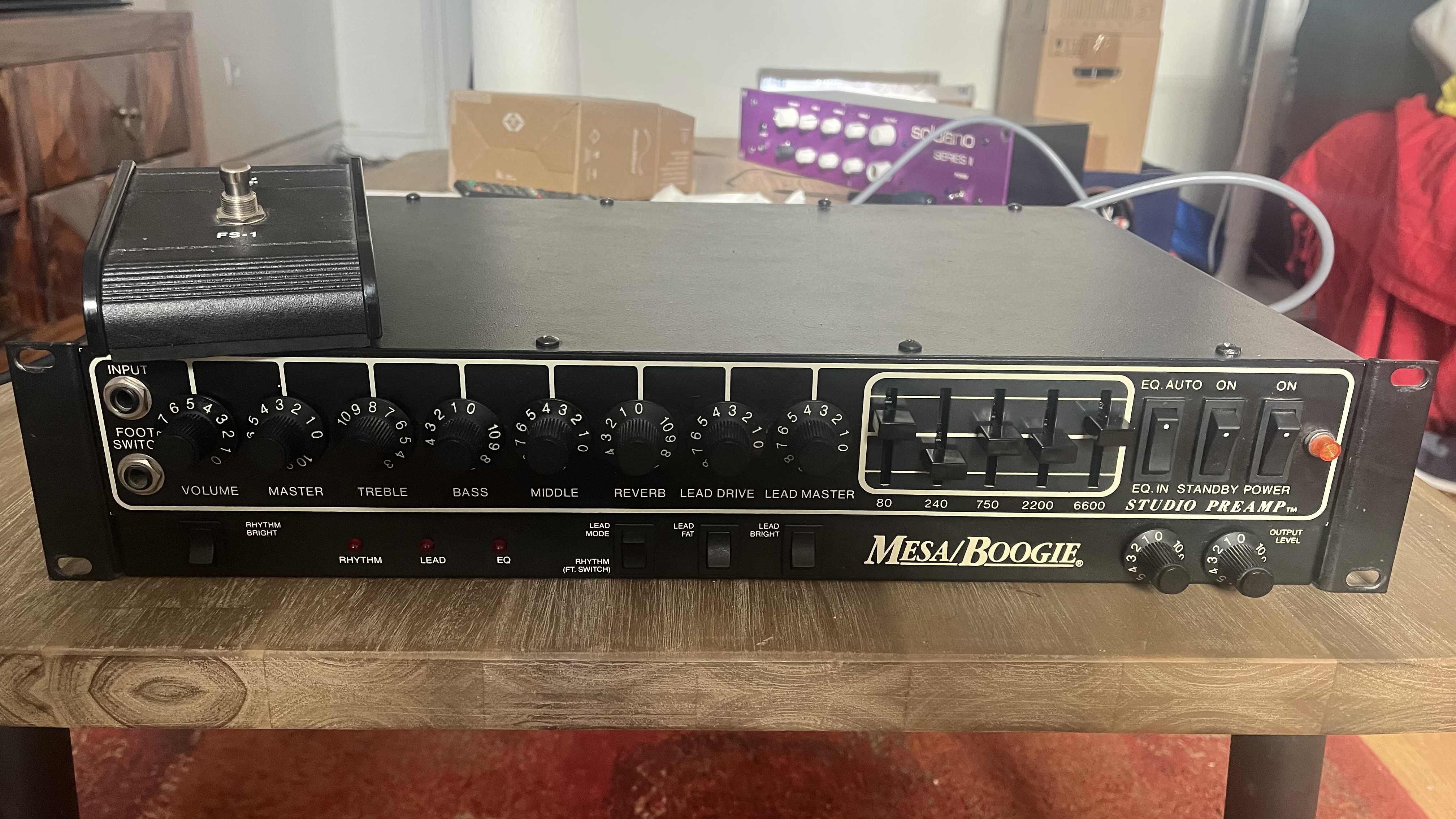 Mesa Boogie Studio preamp + footswitch TBE (révisé et retubé)