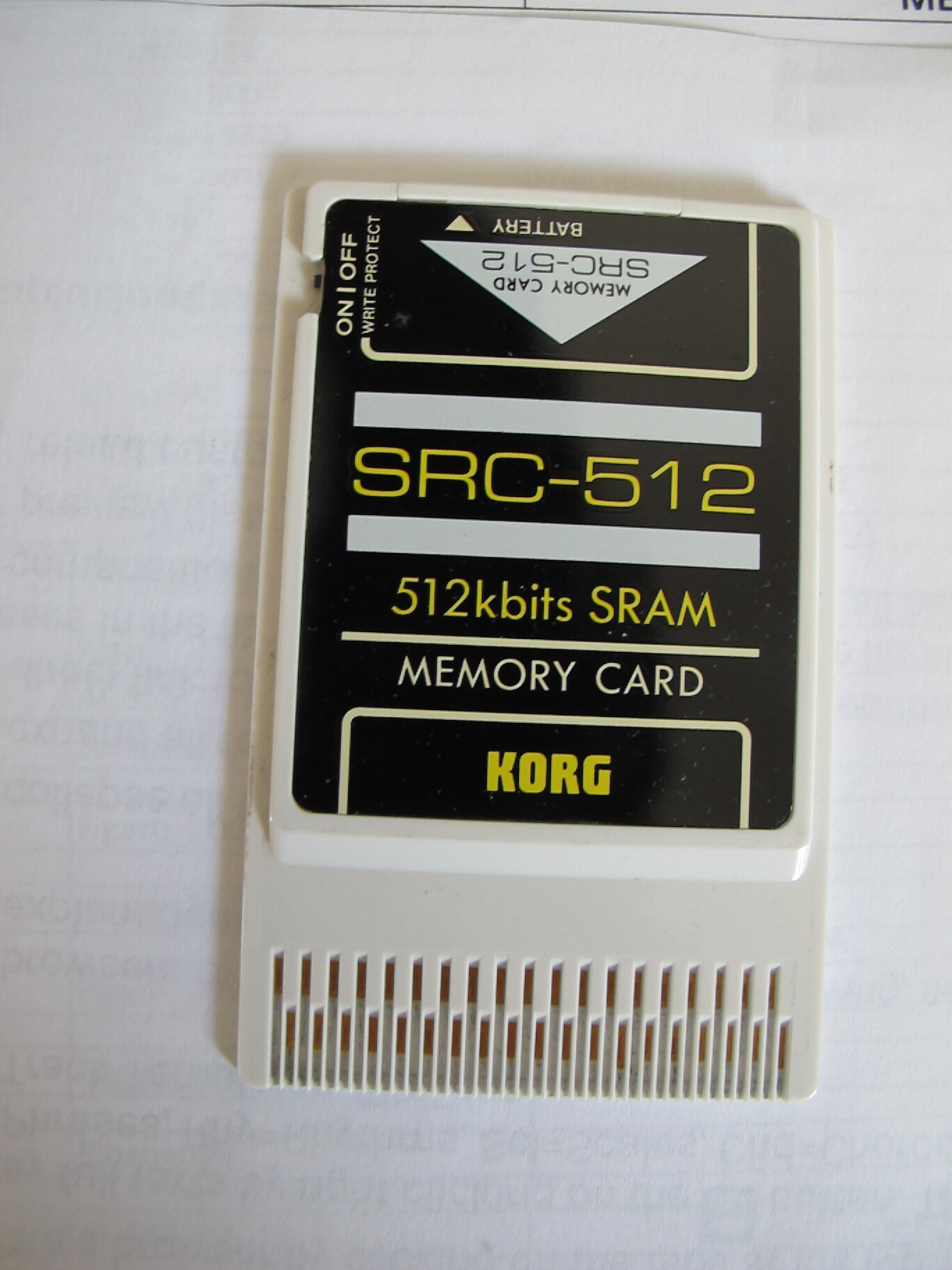 Vends Memory Card KORG SRC-512 512kbits RAM