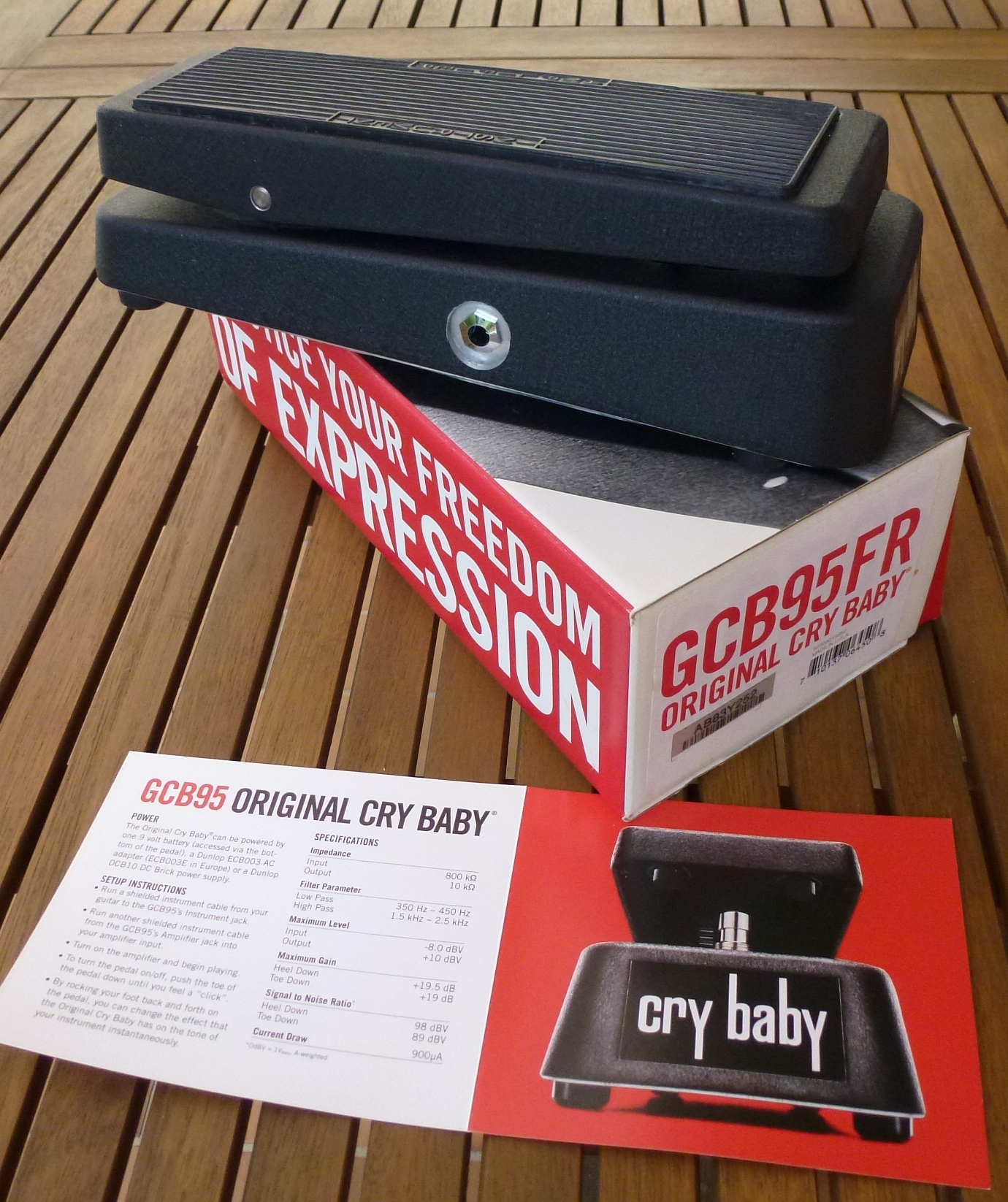 Vds : CRY BABY DUNLOP GCB95 