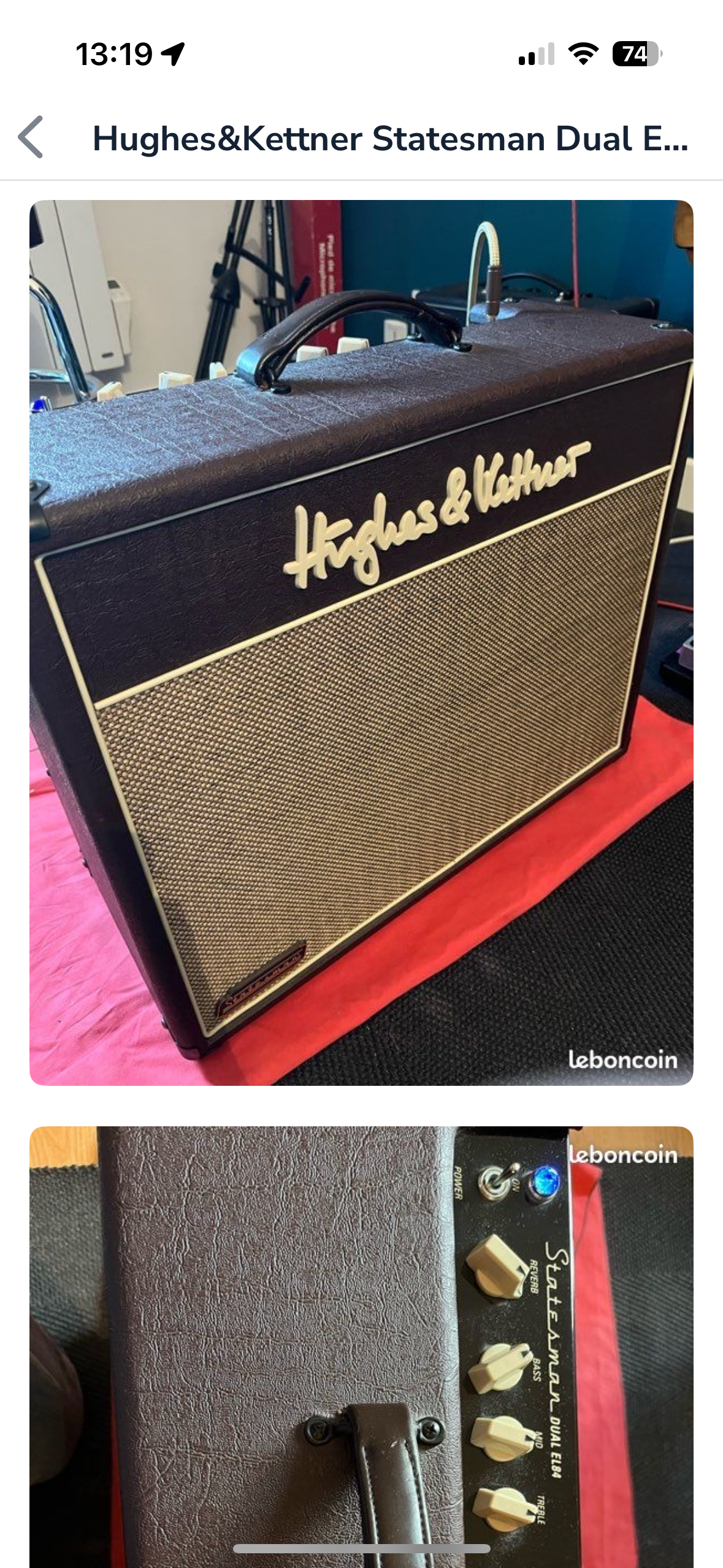 Huges&kettner stadesman 20w lampes 