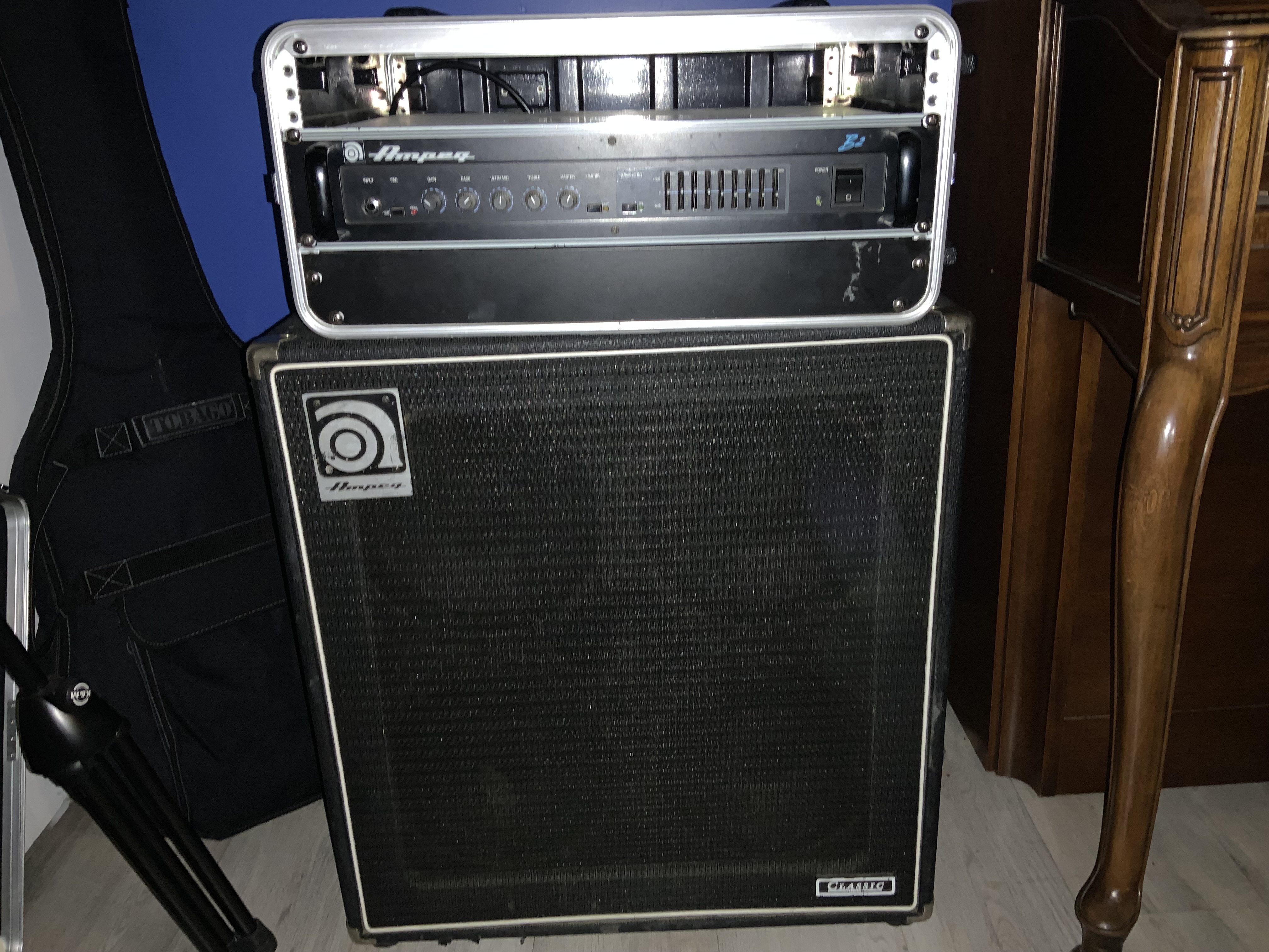 Vends Tête Ampeg B2 RW + cabinet VT410HE